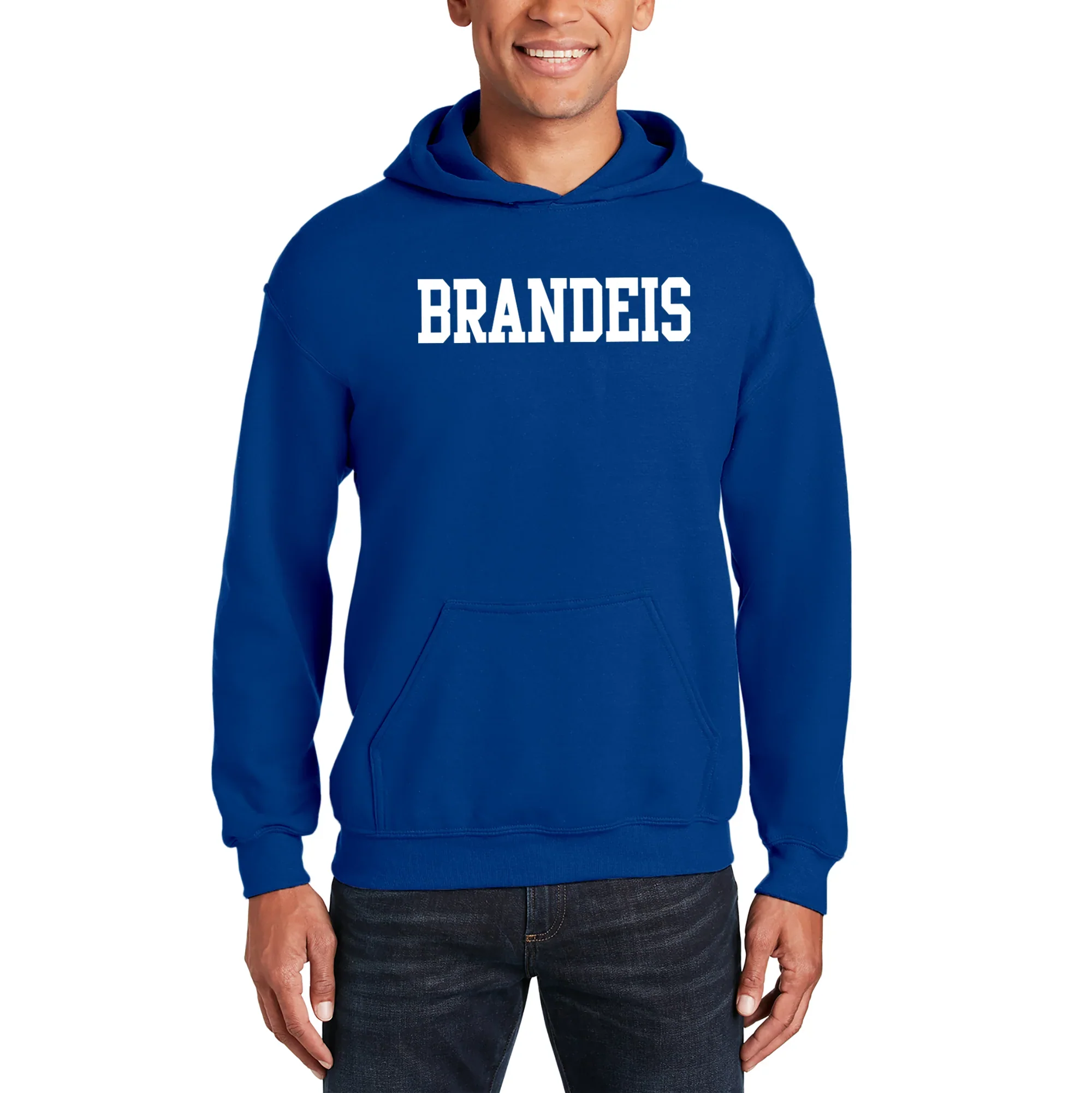 Brandeis University Judges Basic Block Hoodie - Royal - Image 3