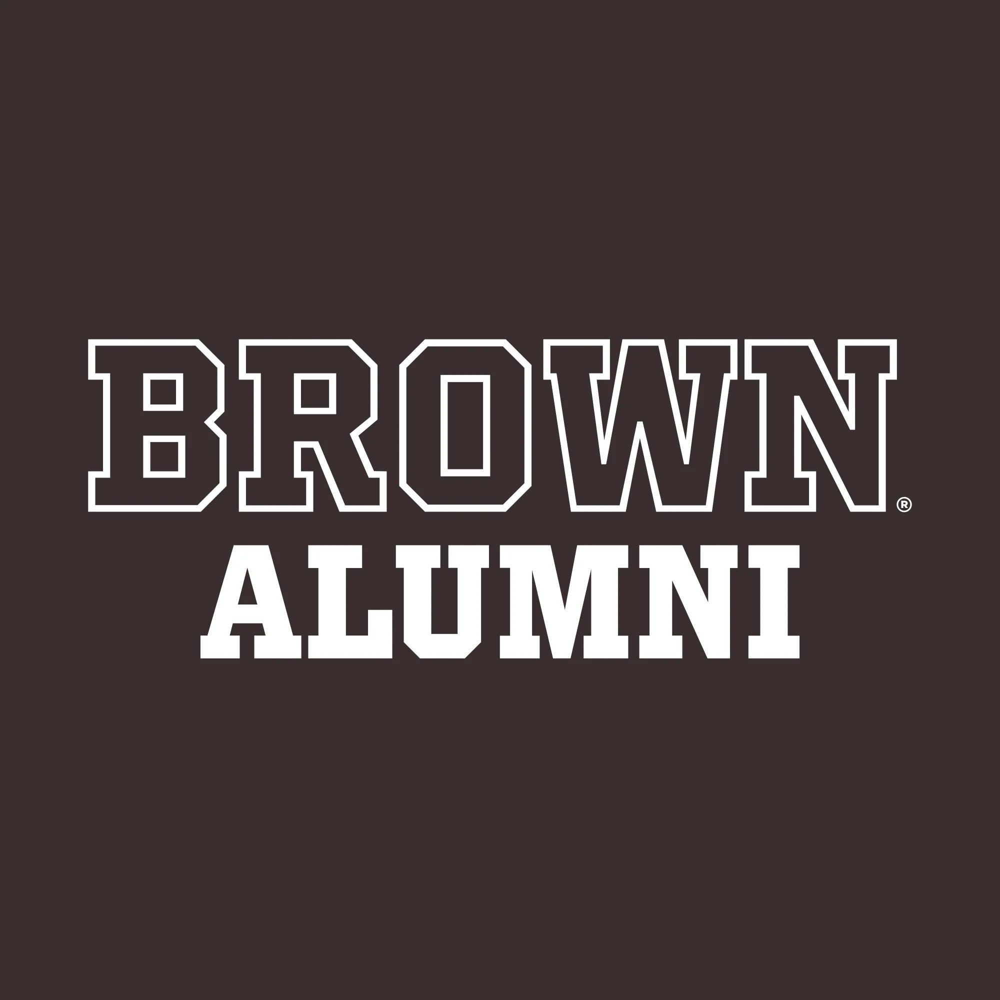Brown University Bears Basic Block Alumni Short Sleeve T Shirt - Dark Chocolate - Image 2