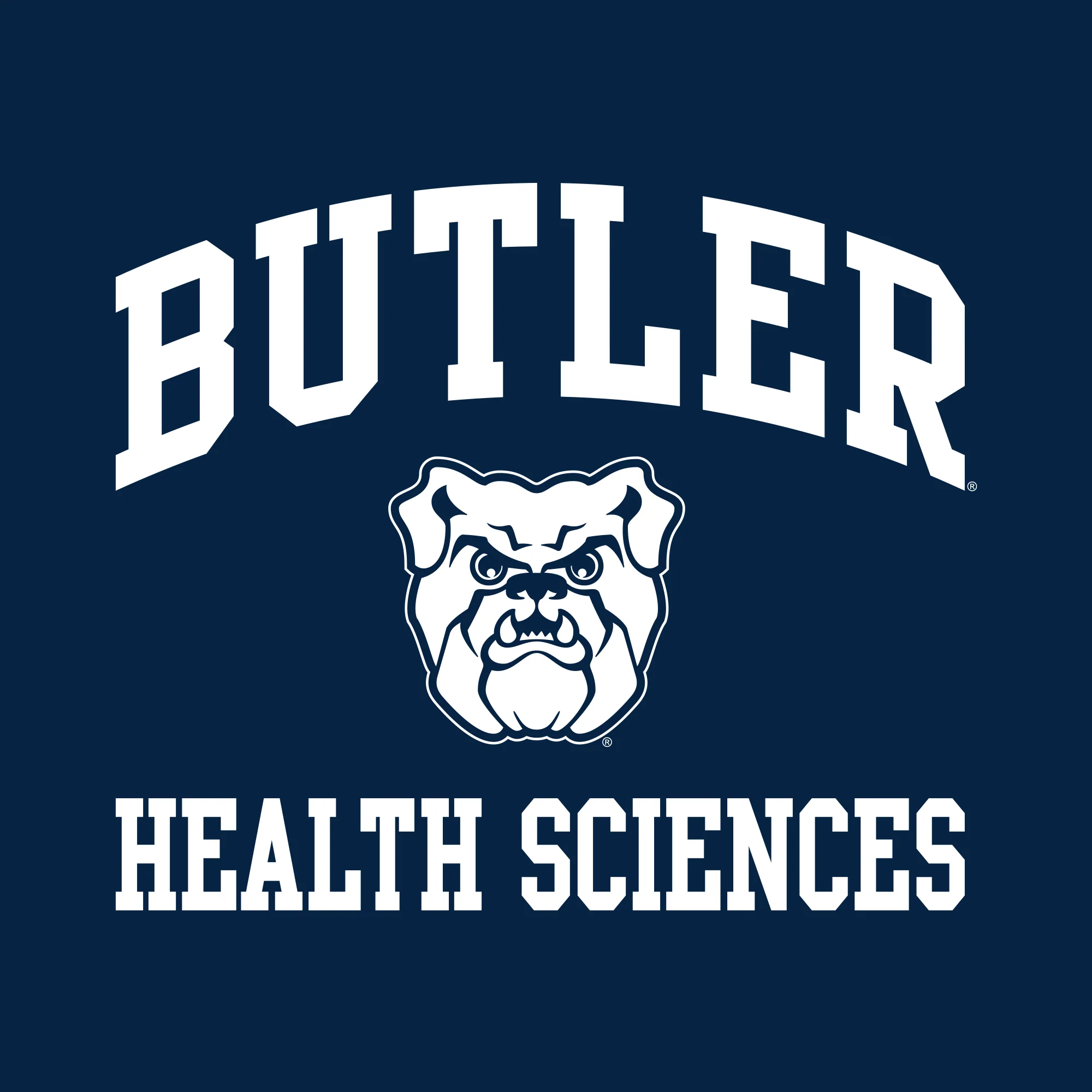 Butler University Bulldogs Arch Logo Health Sciences Short Sleeve T Shirt - Navy - Image 2