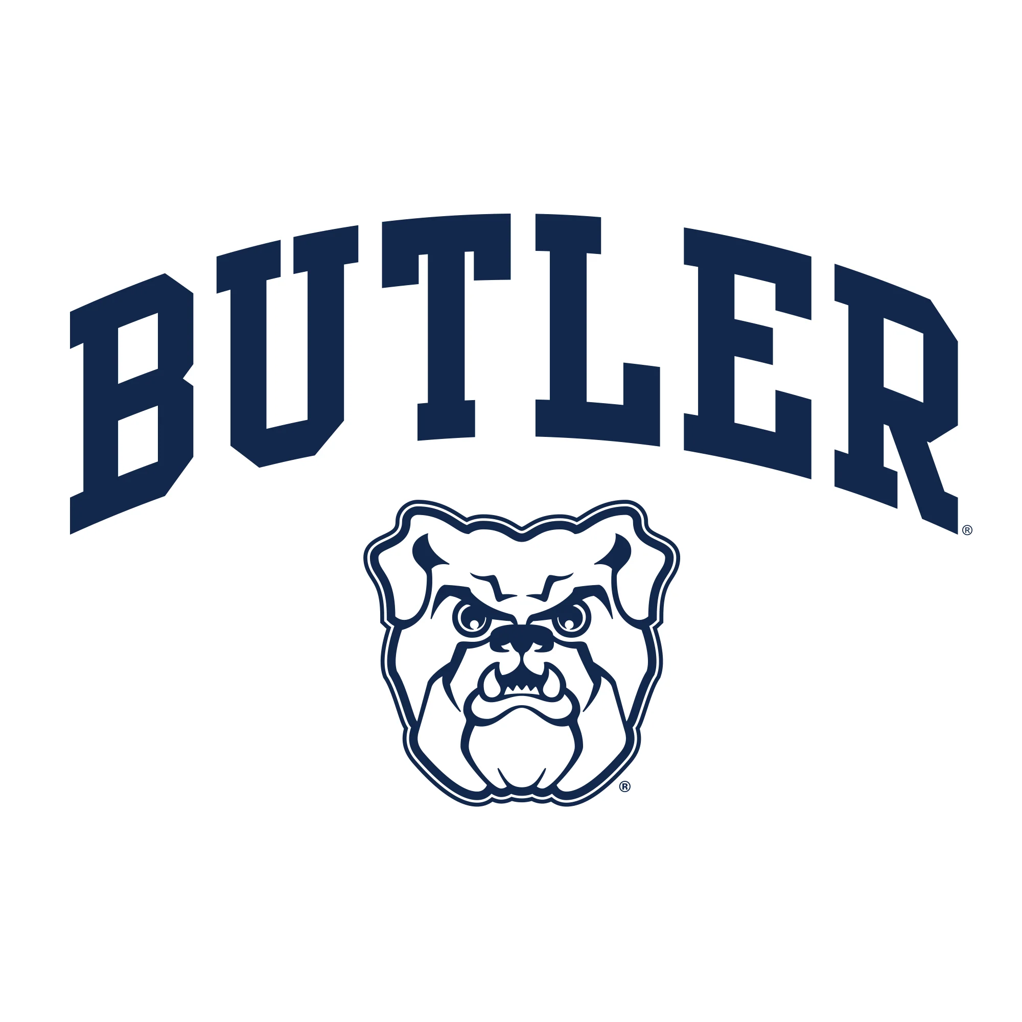 Butler University Bulldogs Arch Logo Short Sleeve T Shirt - White - Image 2
