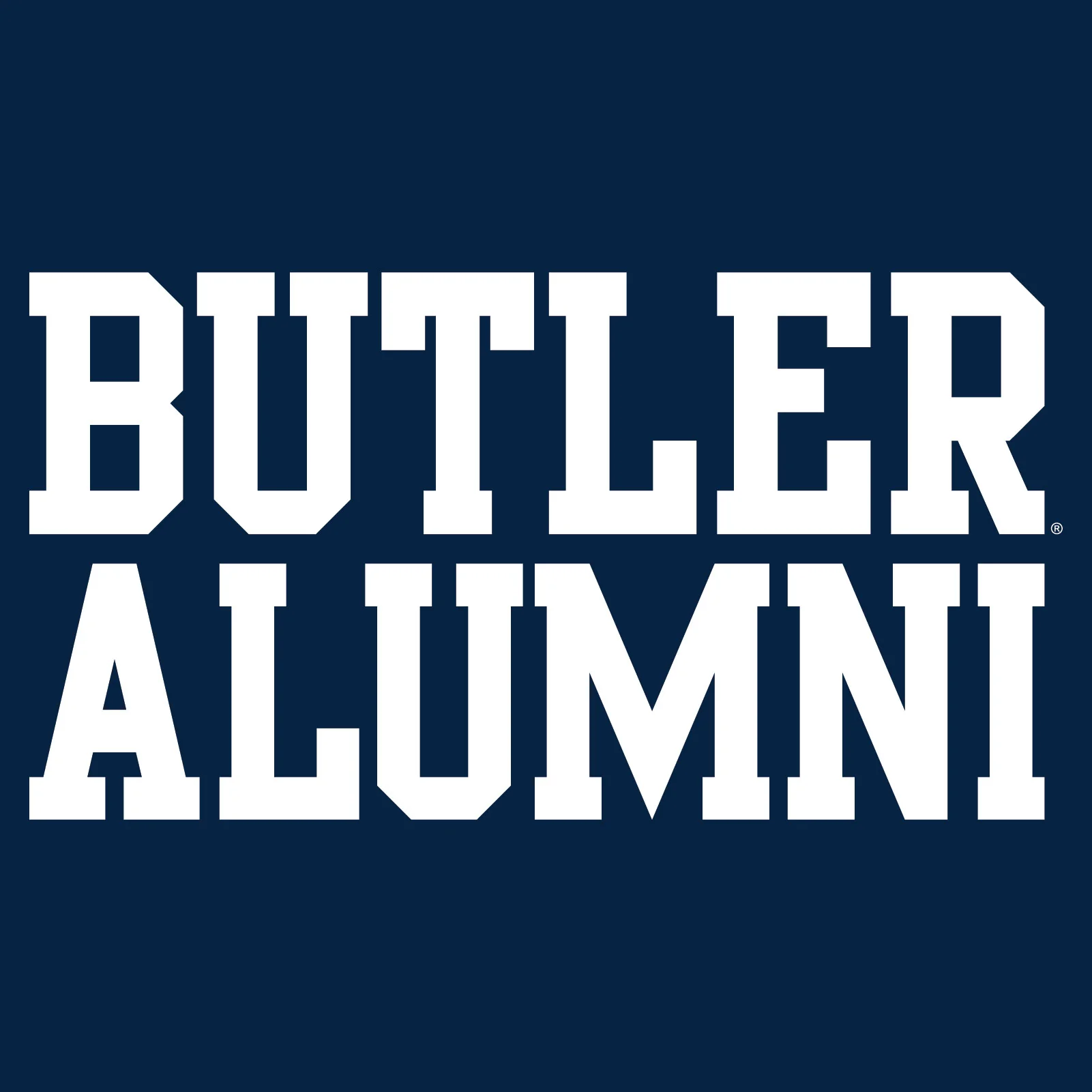 Butler University Bulldogs Basic Block Alumni T-Shirt - Navy - Image 2