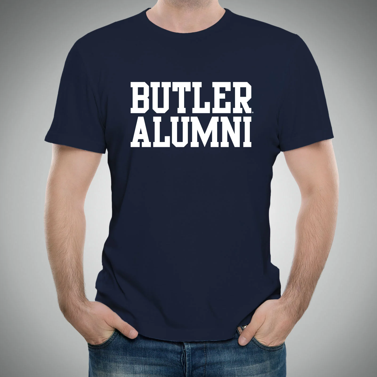 Butler University Bulldogs Basic Block Alumni T-Shirt - Navy - Image 3