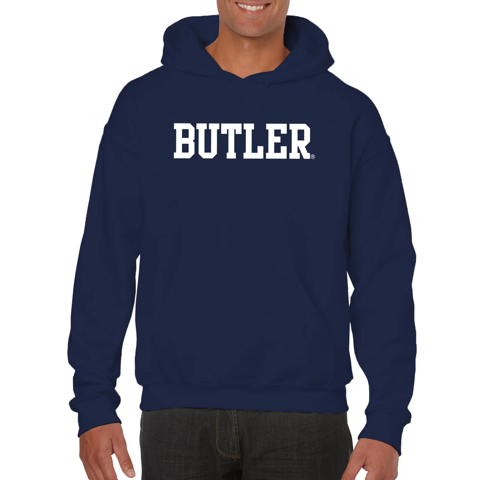 Butler University Bulldogs Basic Block Hoodie - Navy - Image 4
