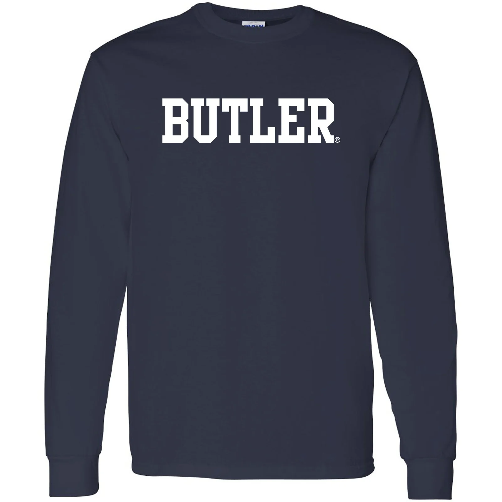Butler University Bulldogs Basic Block Long Sleeve T-Shirt - Navy