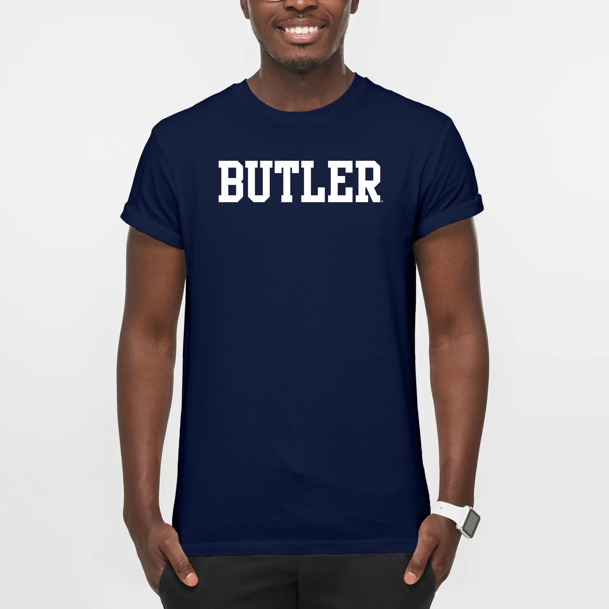Butler University Bulldogs Basic Block T-Shirt - Navy - Image 3