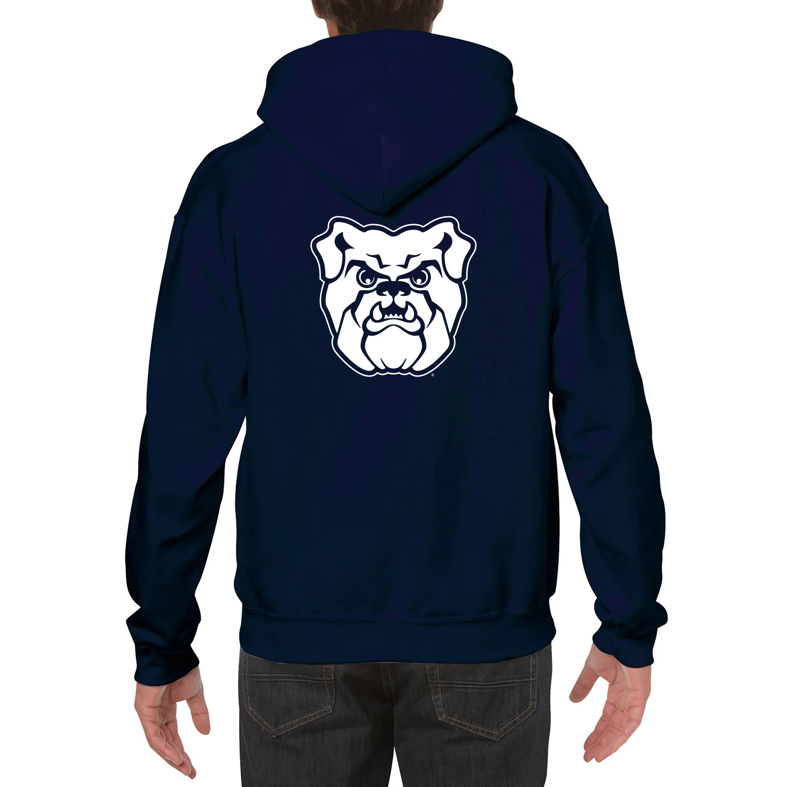 Butler University Bulldogs Front Back Print Hoodie - Navy - Image 5
