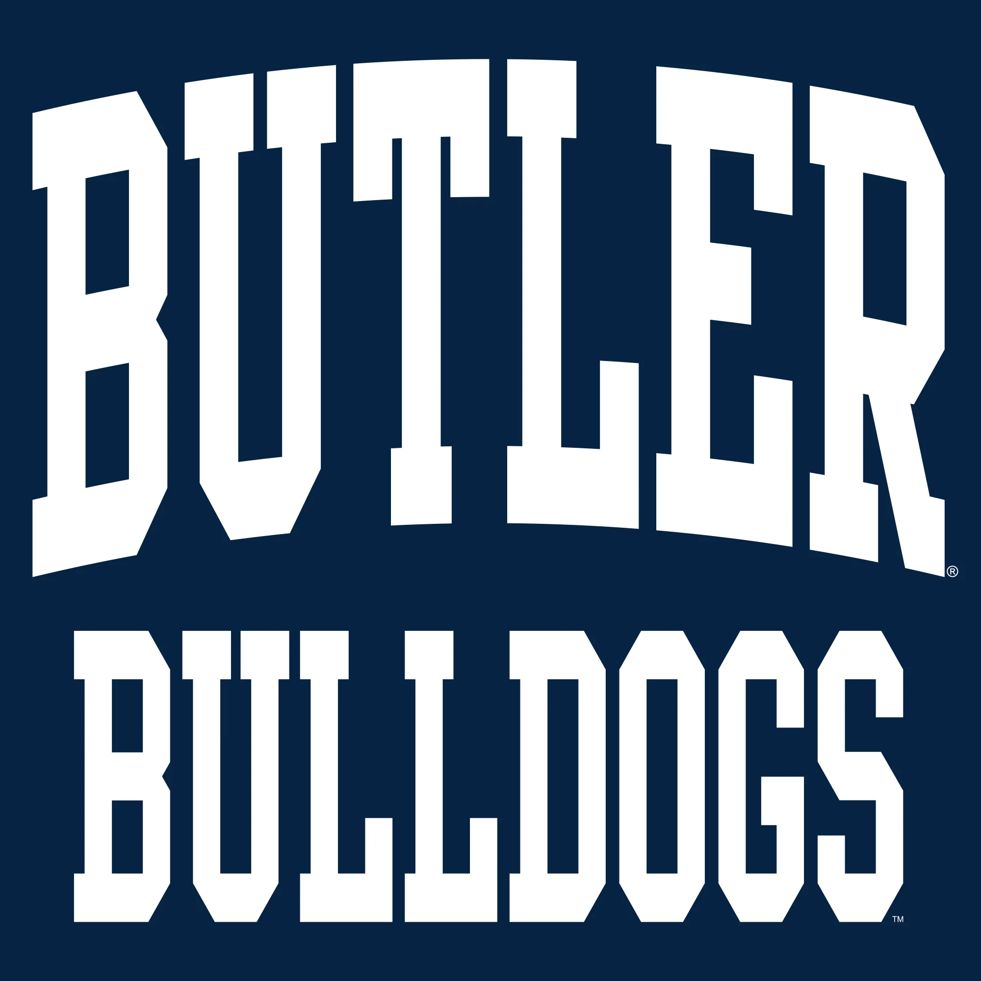 Butler University Bulldogs Front Back Print T-Shirt - Navy - Image 2