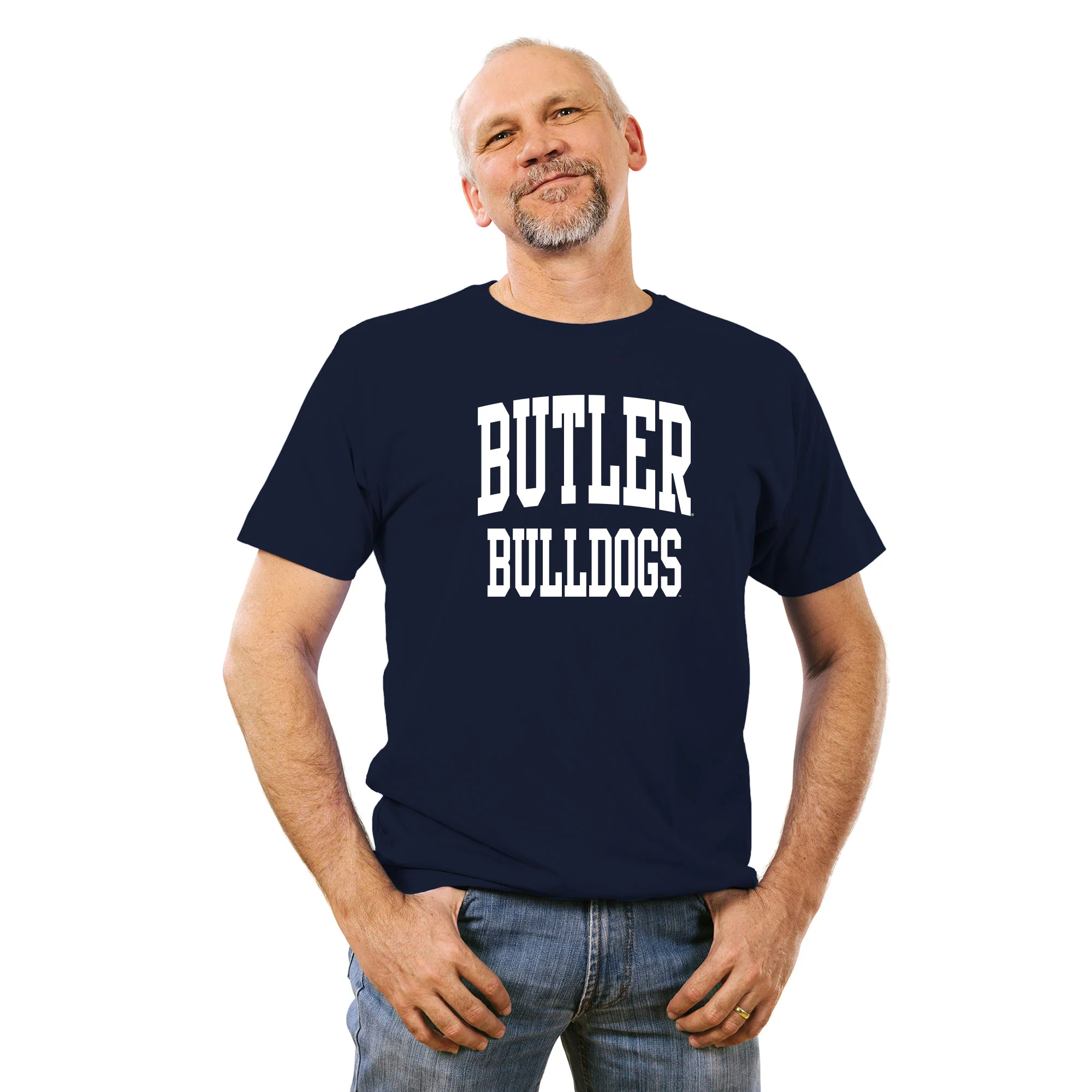 Butler University Bulldogs Front Back Print T-Shirt - Navy - Image 3