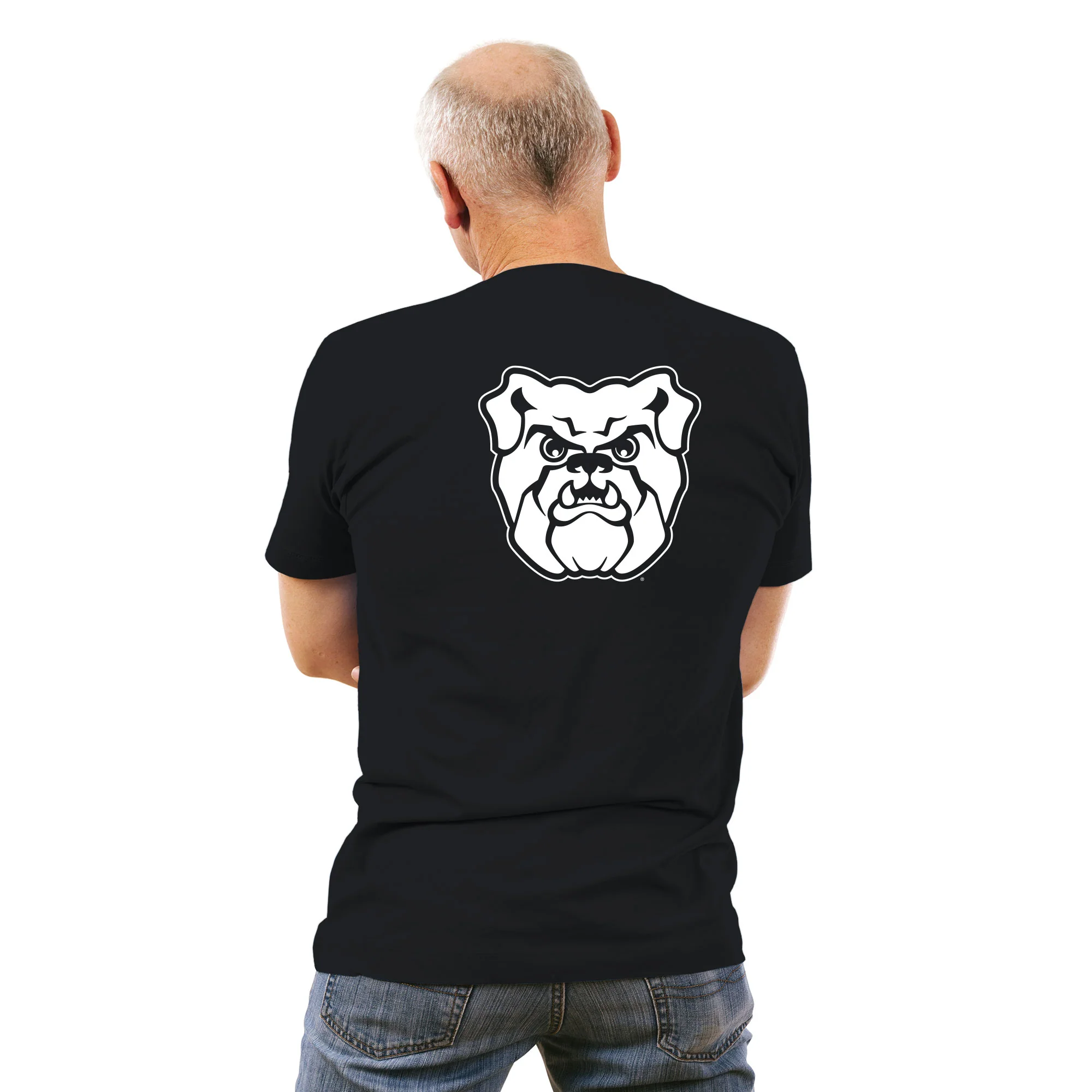 Butler University Bulldogs Front Back Print T-Shirt - Navy - Image 5