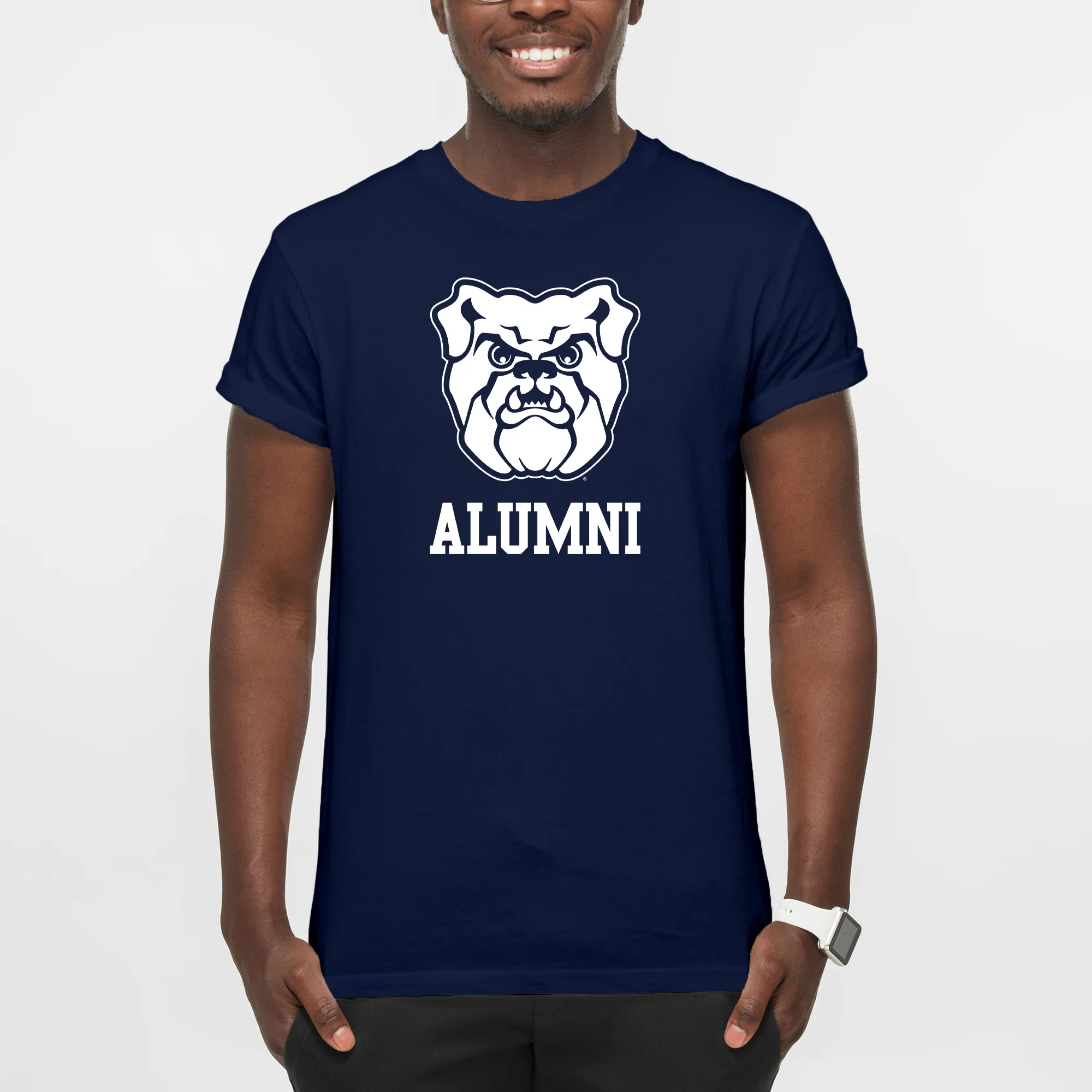 Butler University Bulldogs Logo Alumni T-Shirt - Navy - Image 3