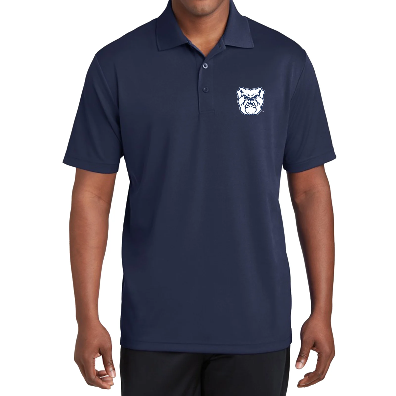 Butler University Bulldogs Primary Logo Left Chest Polo - Navy - Image 3