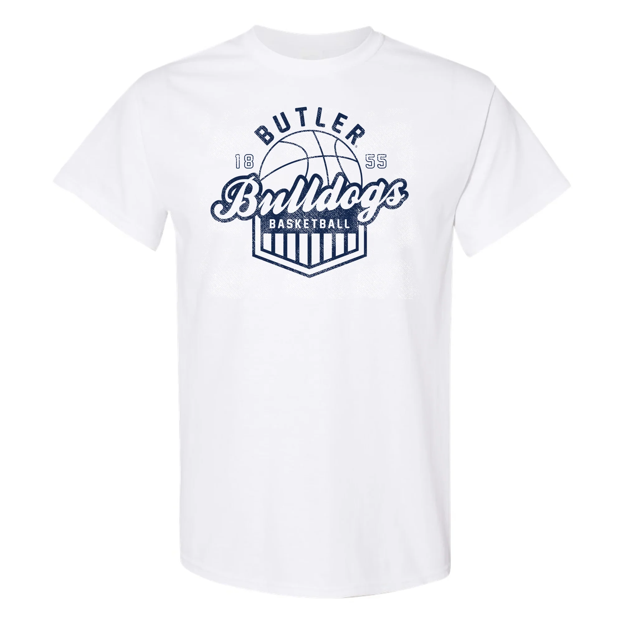 Butler University Bulldogs Vintage Basketball Shield T-Shirt - White