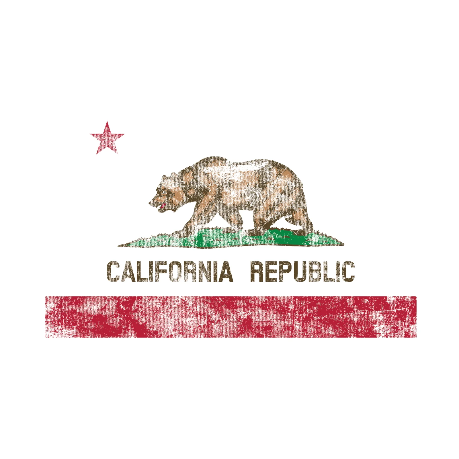 California State Flag NLA T-Shirt - White - Image 2