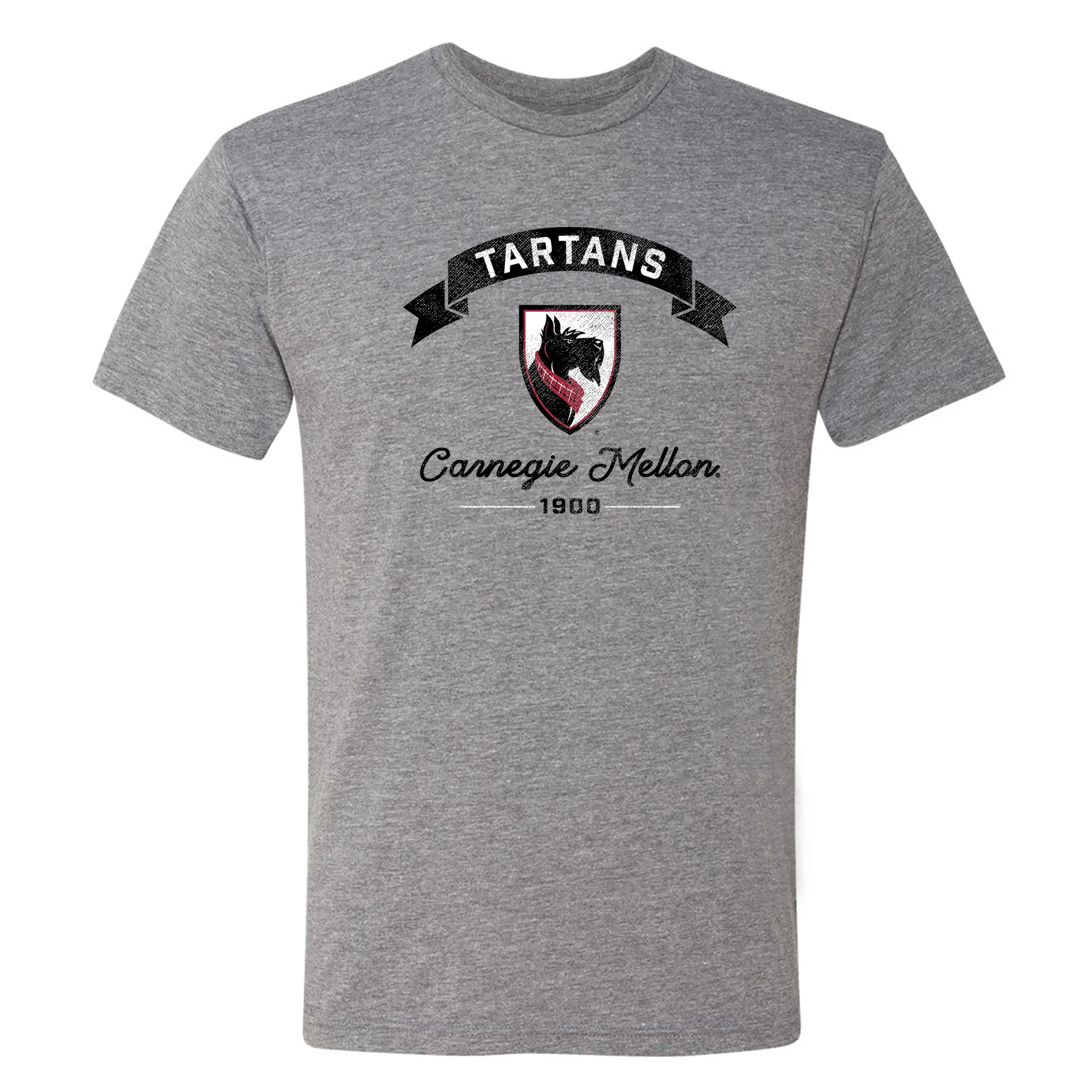 Carnegie Mellon Ribbon Arc NLA Triblend T-Shirt - Premium Heather