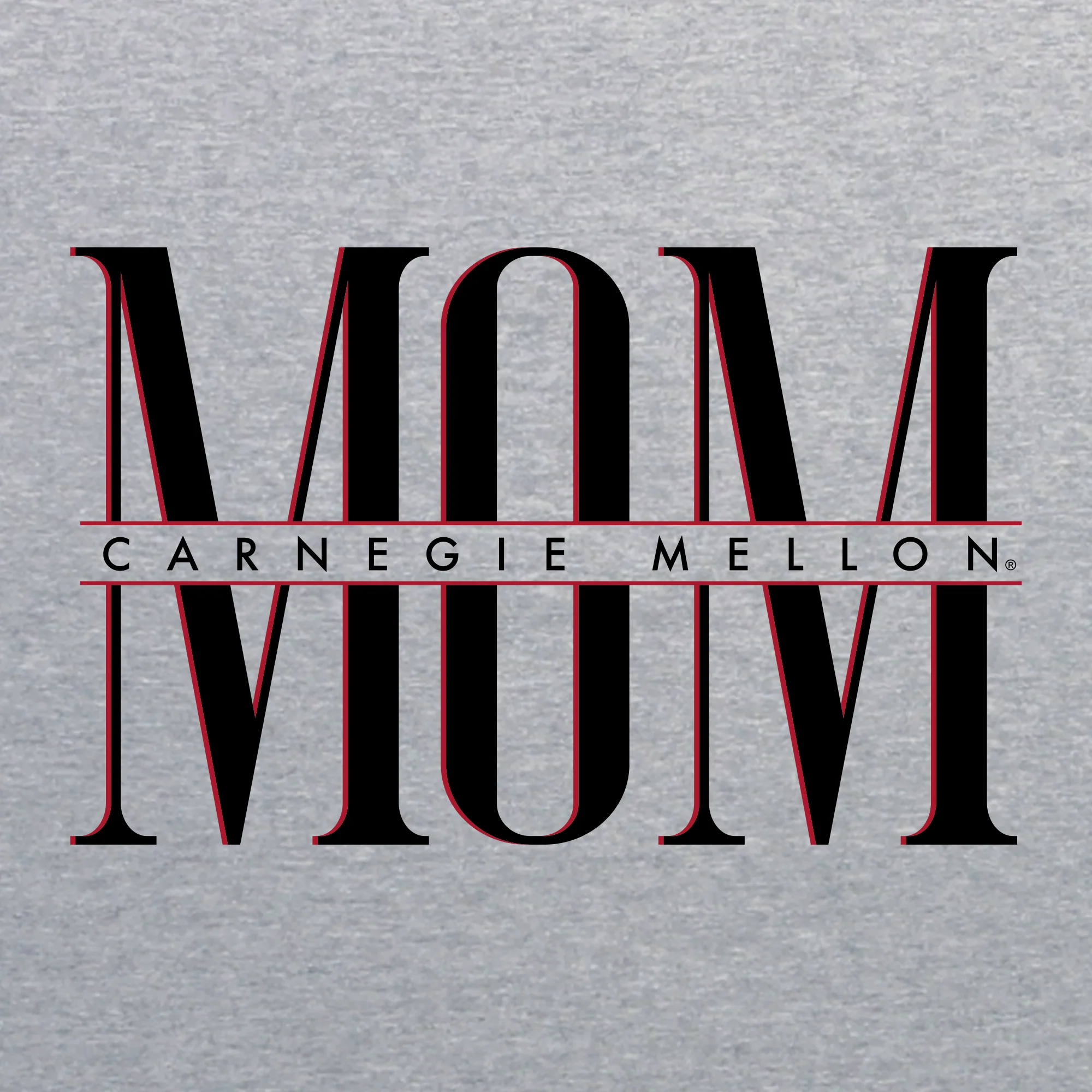 Carnegie Mellon Tartans Classic Mom Crewneck Sweatshirt - Sport Grey - Image 2
