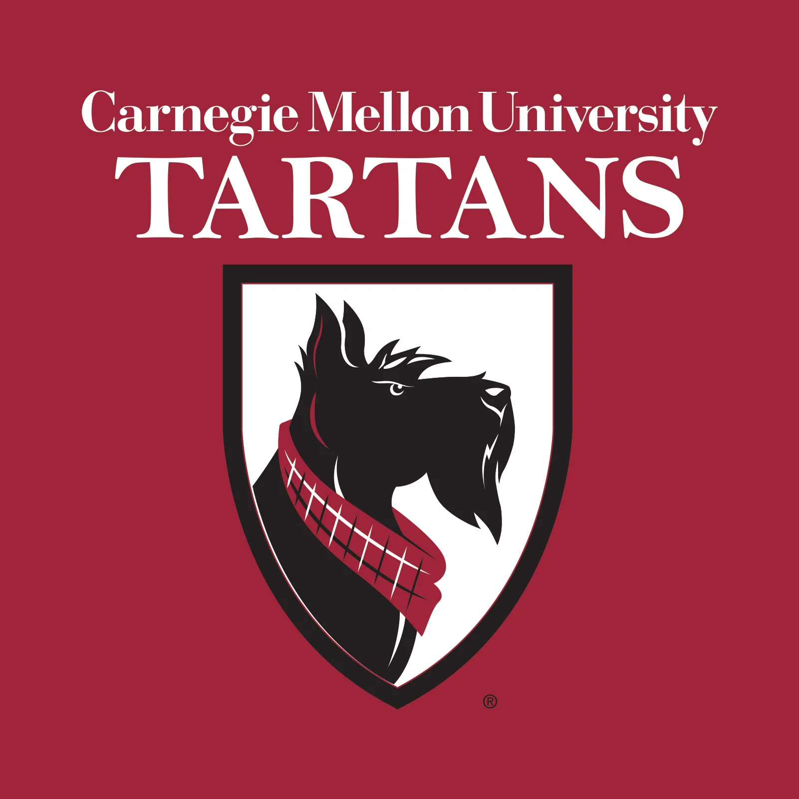 Carnegie Mellon University Tartan Logo Short Sleeve T-Shirt - Cardinal - Image 2