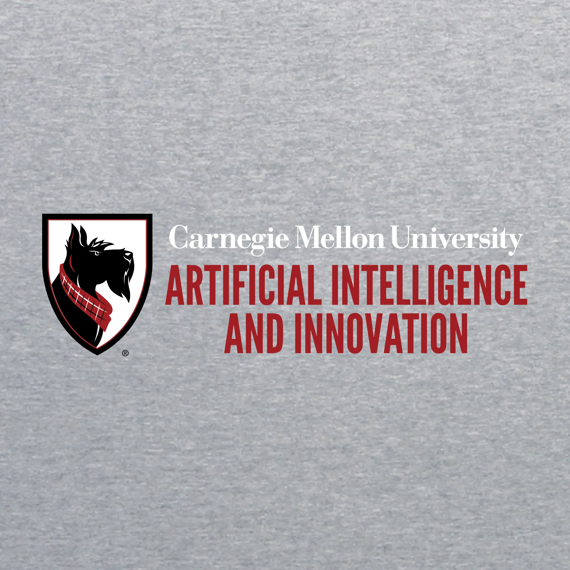 Carnegie Mellon University Tartans AI & Innovation Canvas Triblend Short Sleeve T Shirt - Athletic Grey - Image 2
