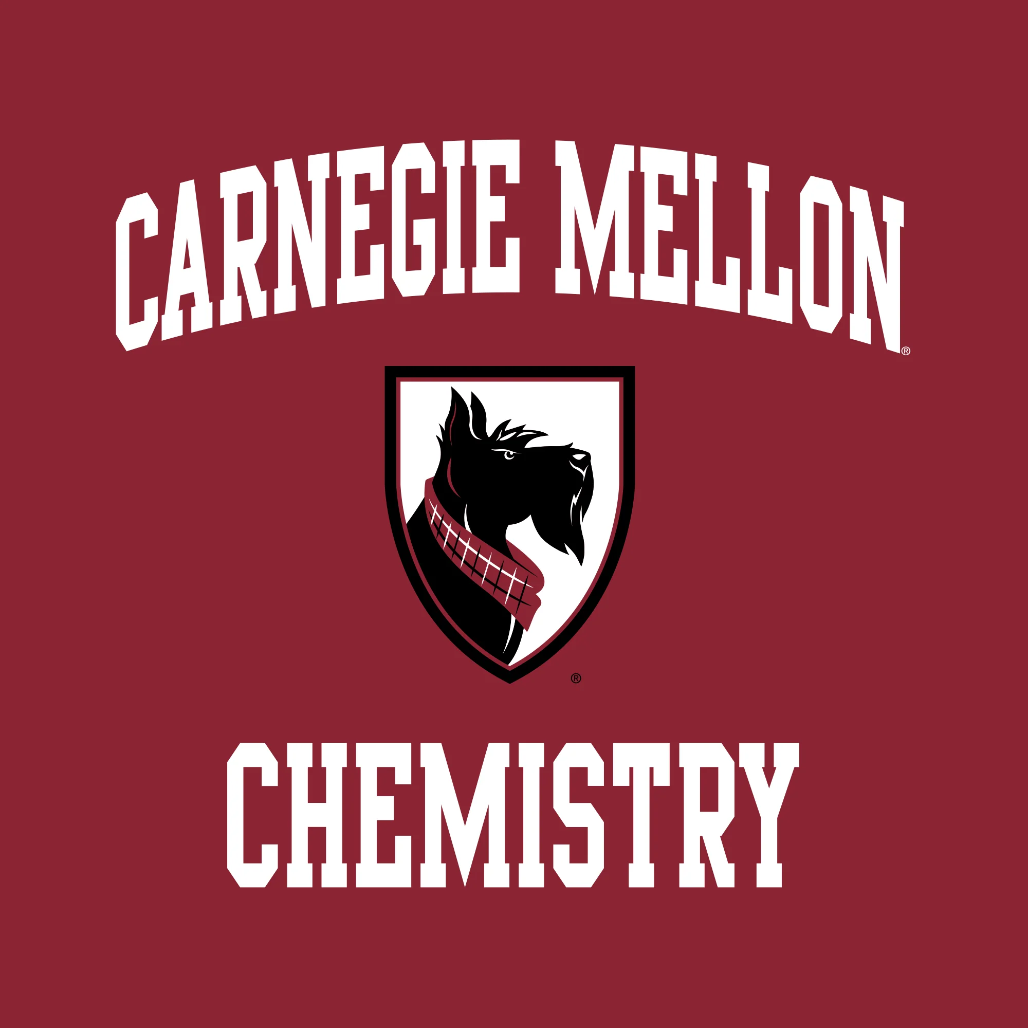 Carnegie Mellon University Tartans Arch Logo Chemistry Short Sleeve T Shirt - Cardinal - Image 2
