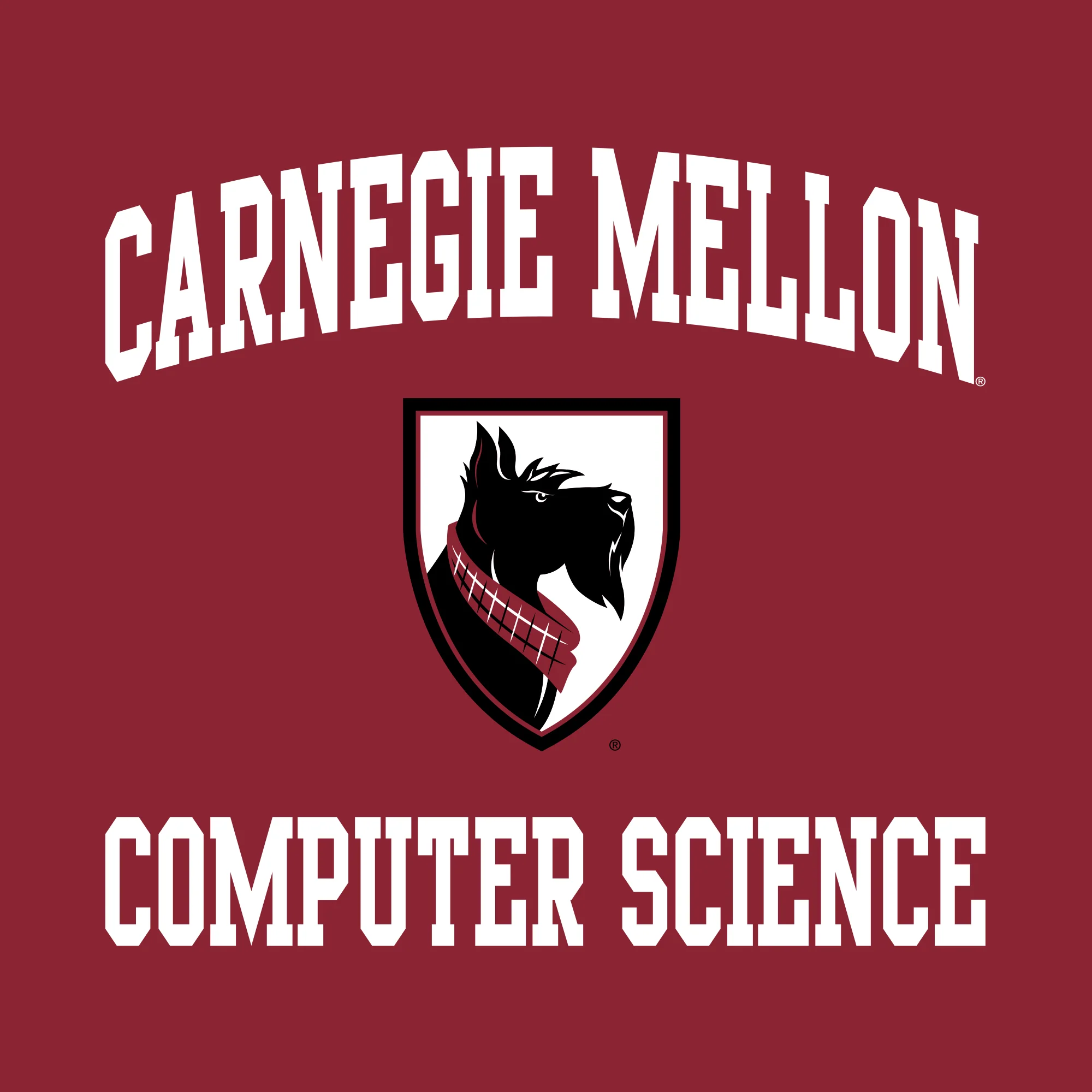Carnegie Mellon University Tartans Arch Logo Computer Science Short Sleeve T Shirt - Cardinal - Image 2
