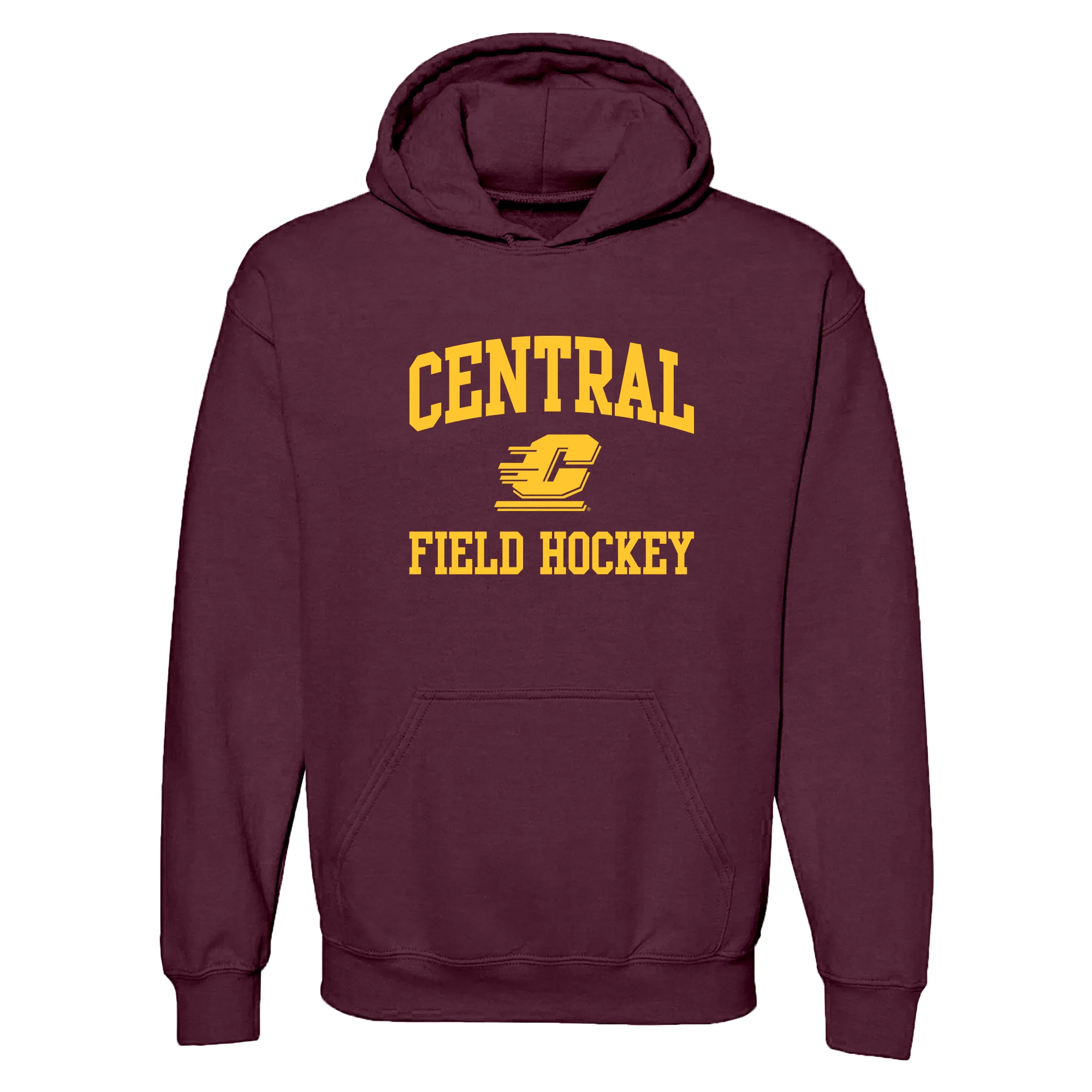 Central Michigan Arch Logo Field Hockey Hoodie - Maroon