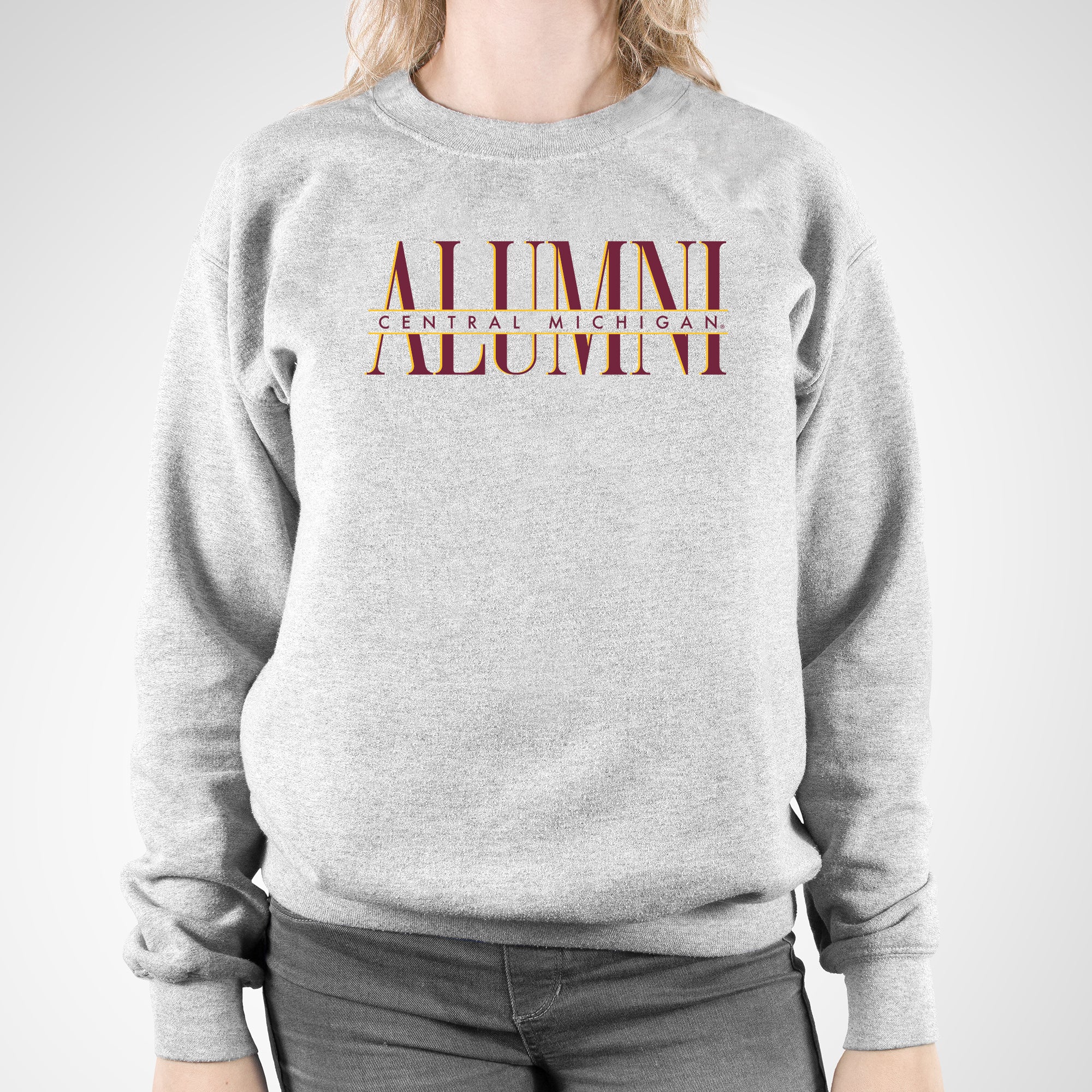 Central Michigan Classic Alumni Crewneck - Sport Grey - Image 4