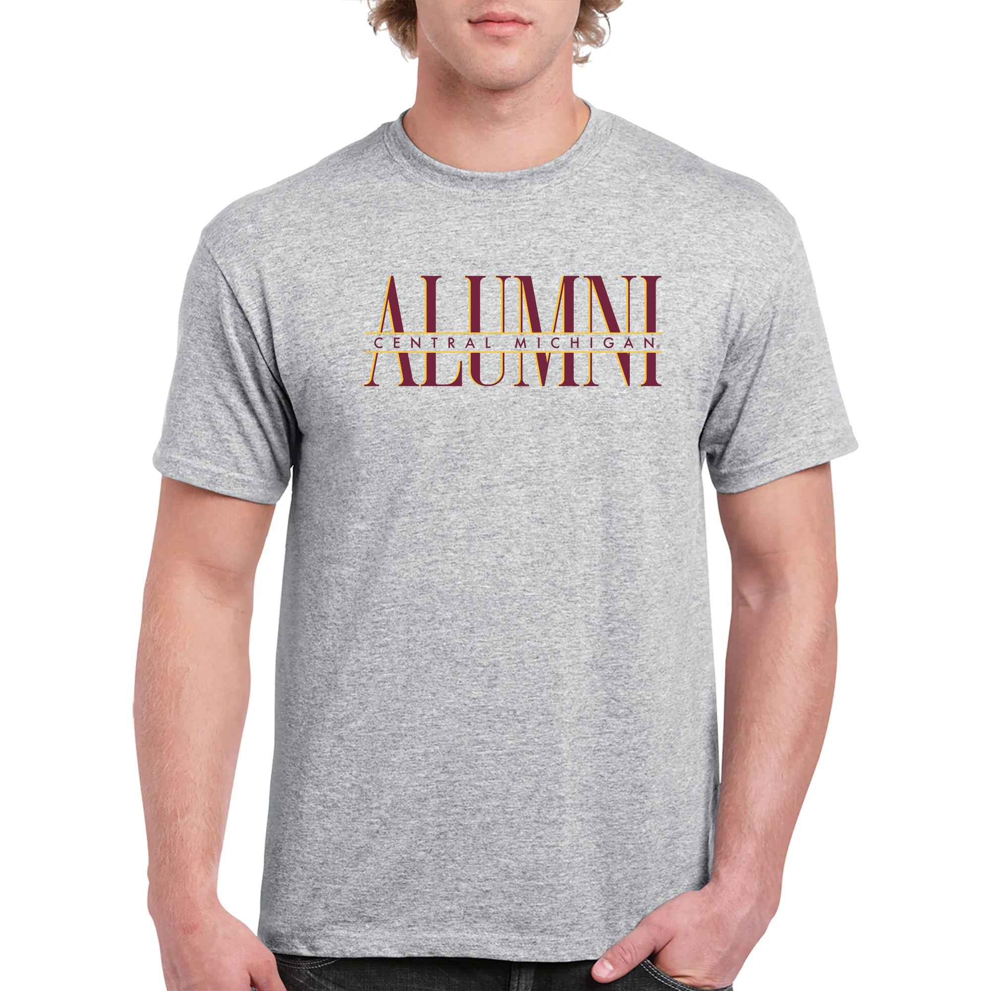 Central Michigan Classic Alumni T-Shirt - Sport Grey - Image 3