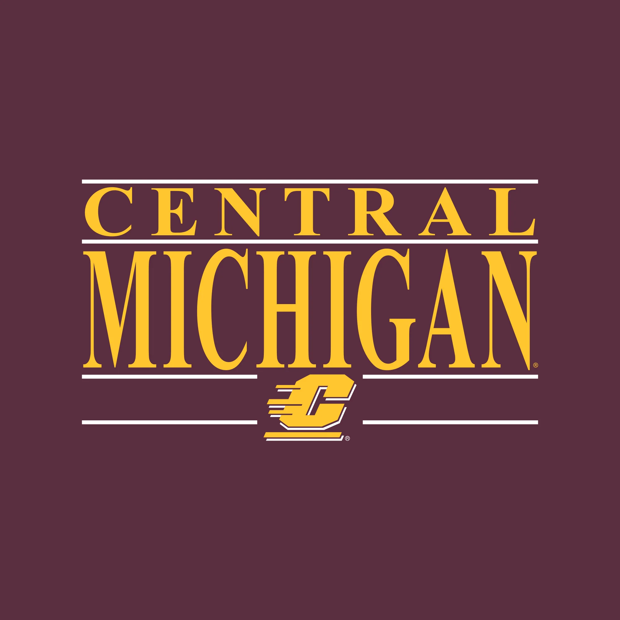 Central Michigan Headline Crewneck - Maroon - Image 2