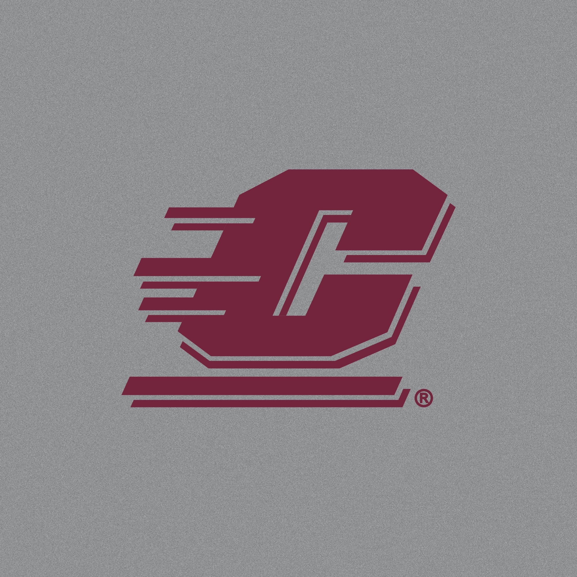 Central Michigan Primary Logo Pom Pom Cuffed Beanie - Heather Grey - Image 2