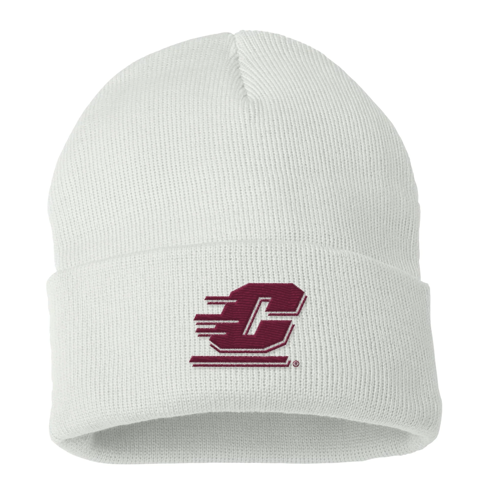 Central Michigan Primary Logo Solid Knit Cuffed Beanie - Image 3