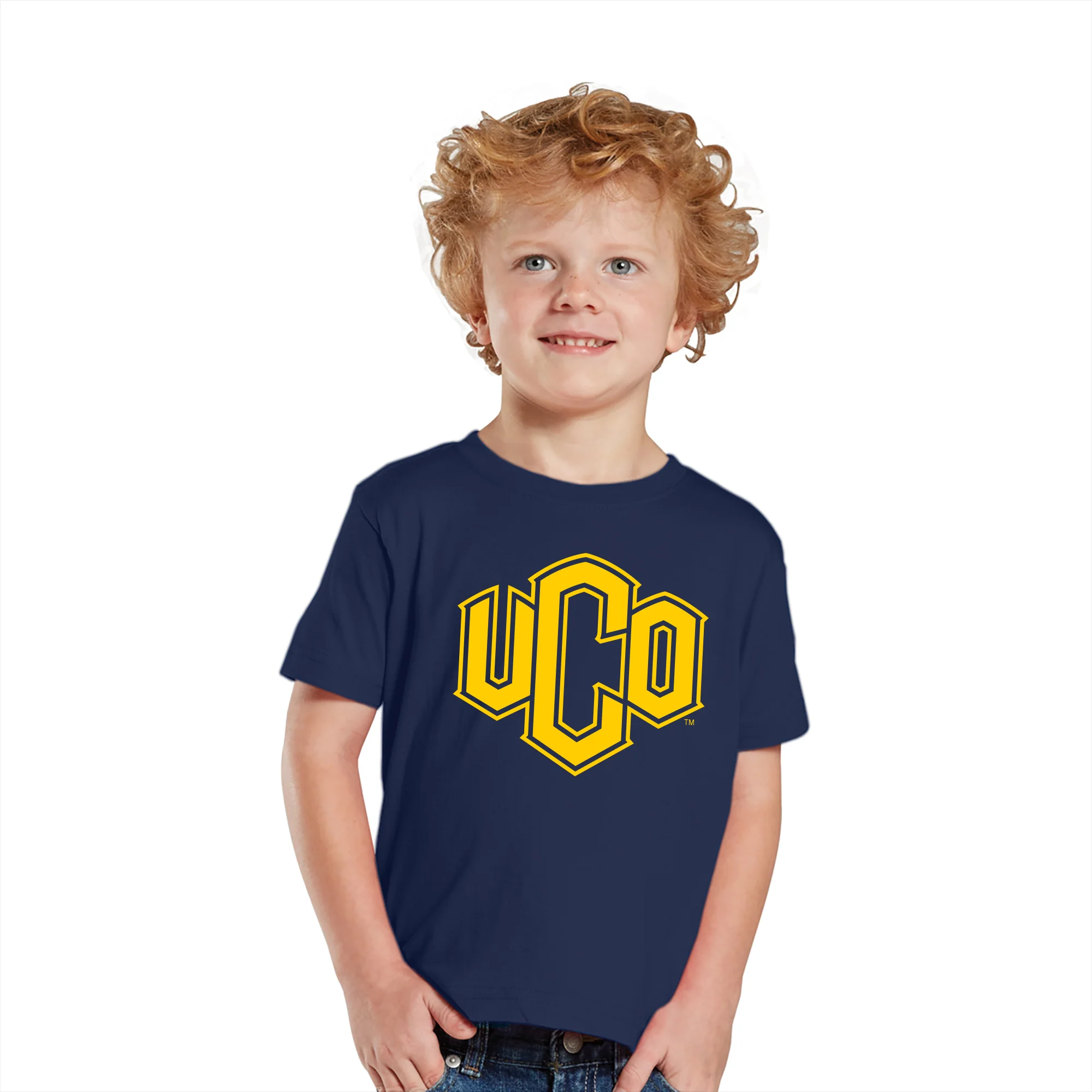 Central Oklahoma Bronchos Primary Logo Toddler T Shirt - Navy - Image 3