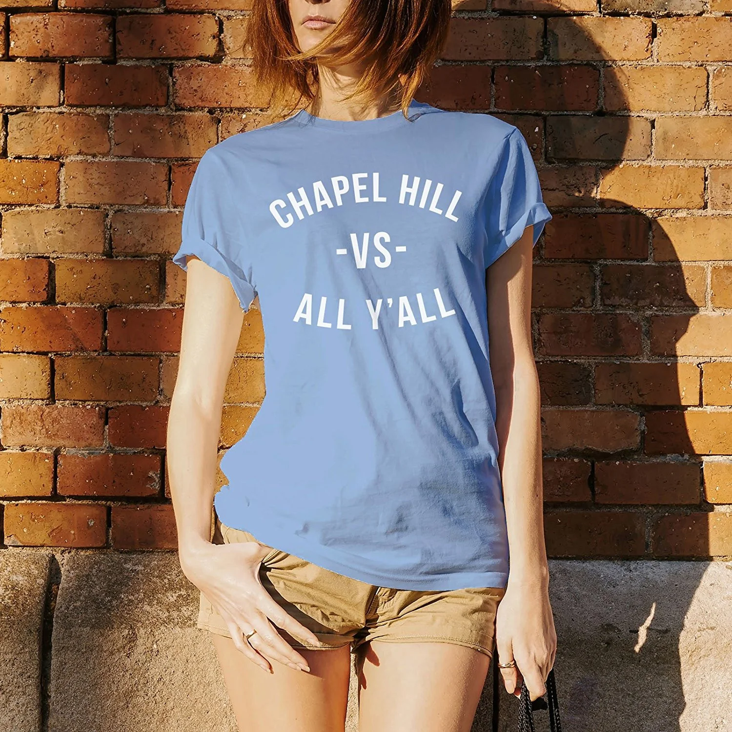 Chapel Hill VS All Y'all Tee - Carolina Blue - Image 4