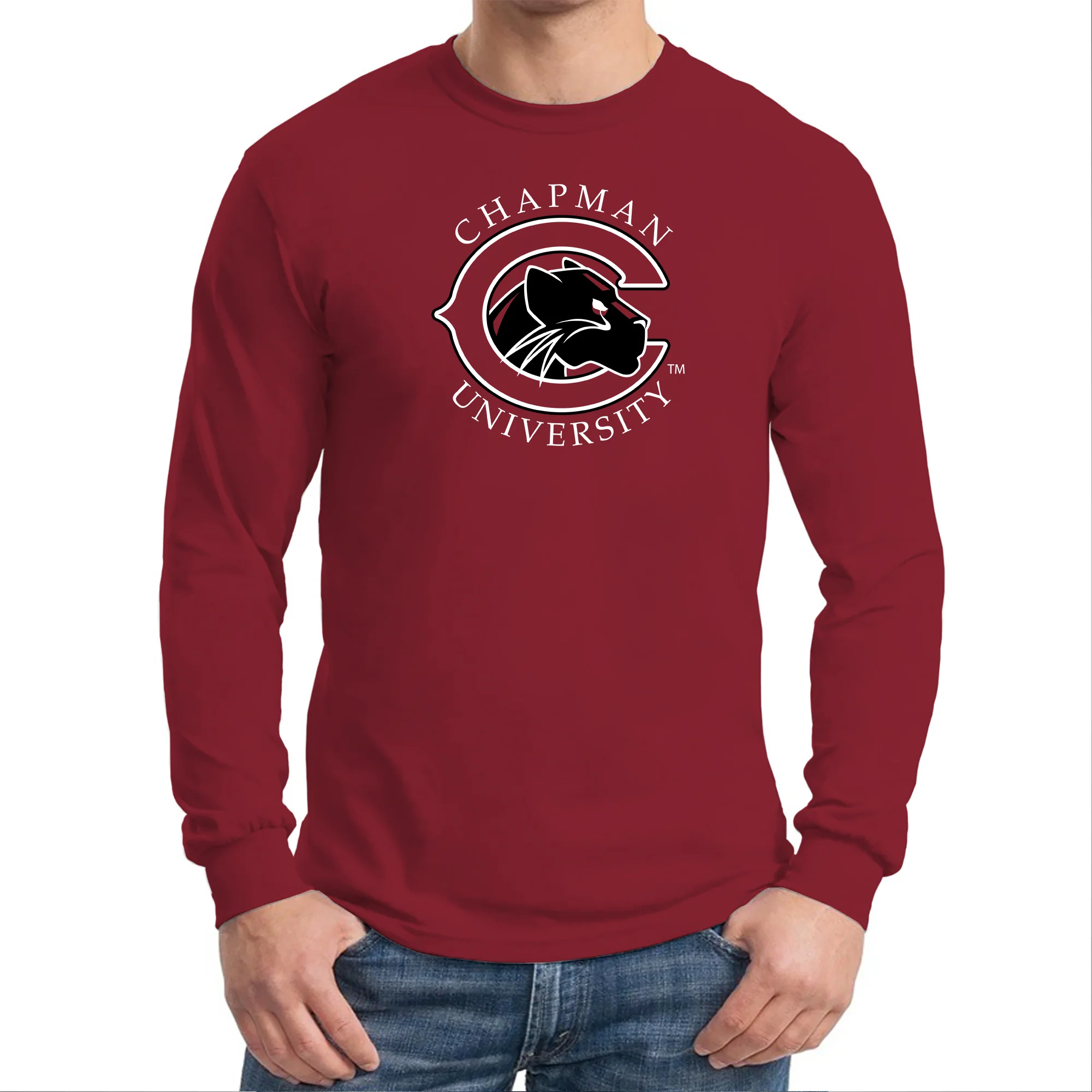 Chapman University Panthers Primary Logo Long Sleeve T-Shirt - Image 6