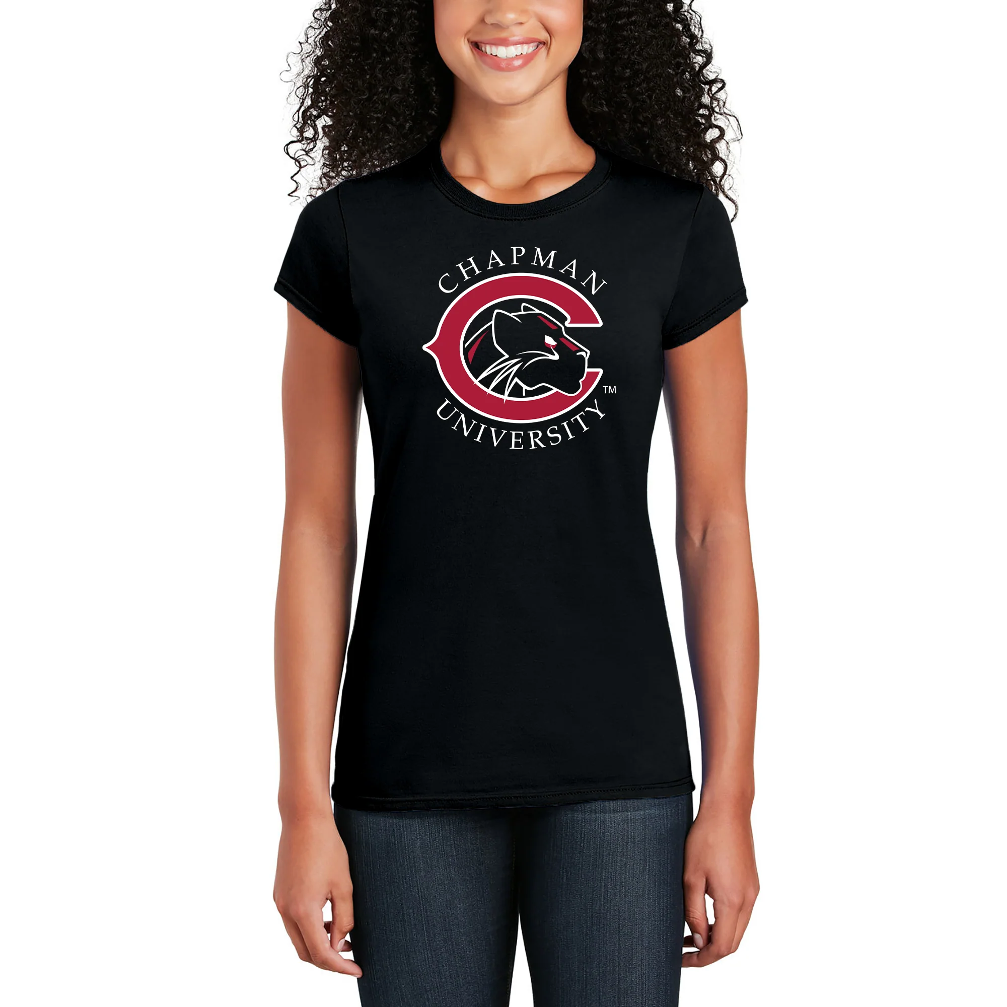 Chapman University Panthers Primary Logo Women's T-Shirt - Image 4