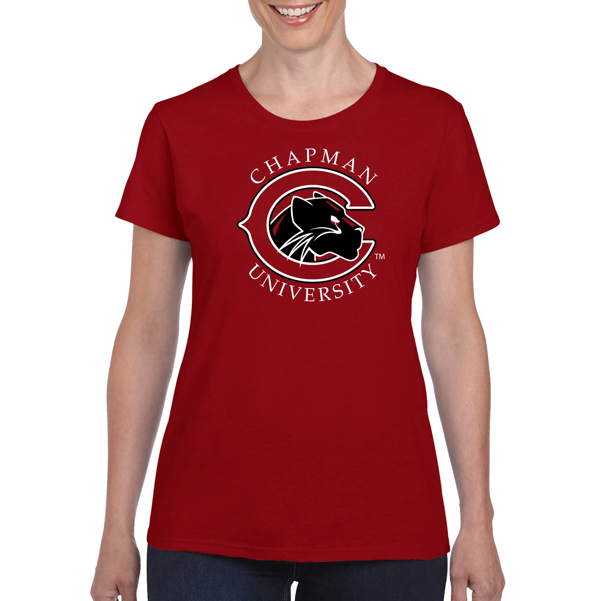 Chapman University Panthers Primary Logo Women's T-Shirt - Image 6