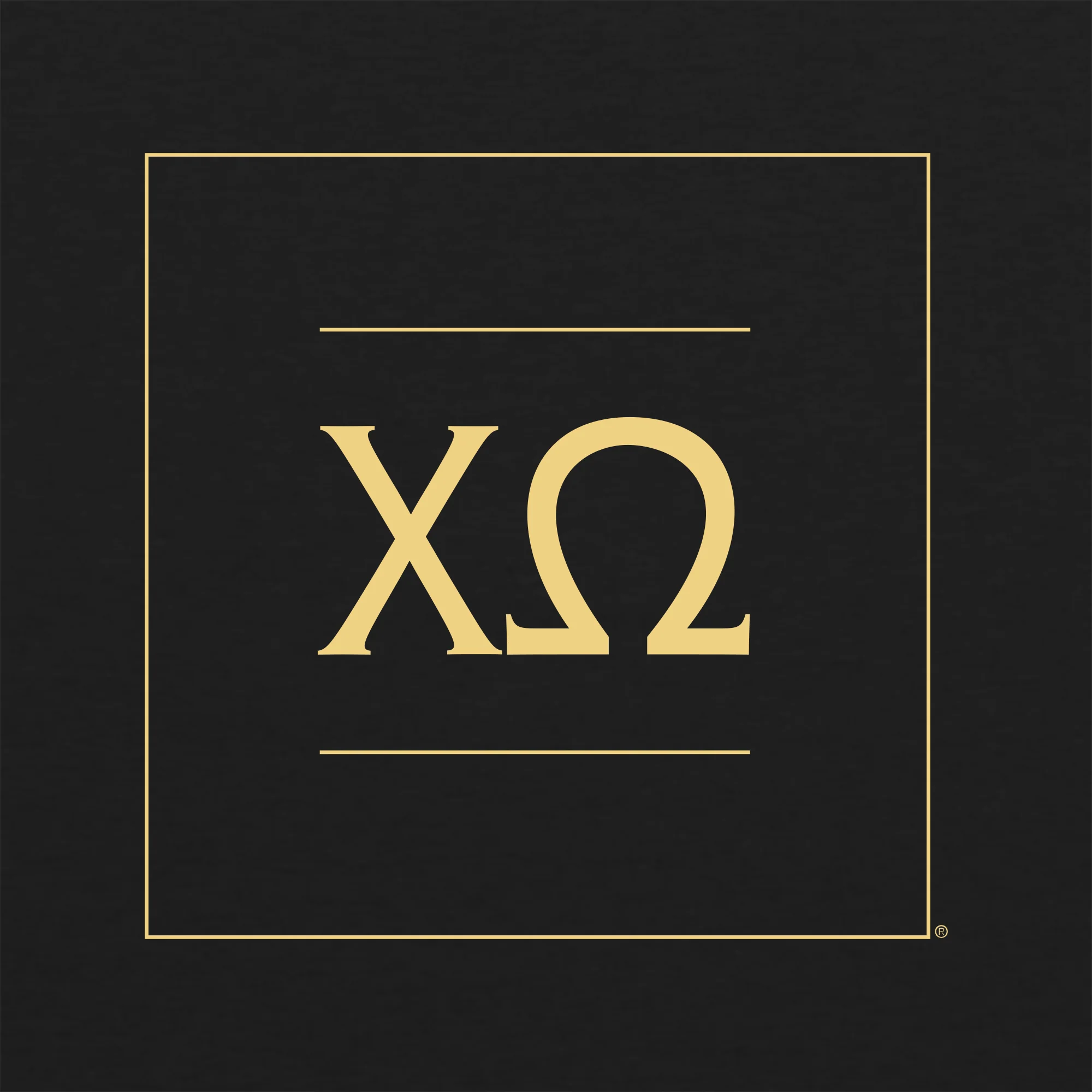 Chi Omega Greek Letter Block Womens Triblend T-Shirt - Vintage Black - Image 2