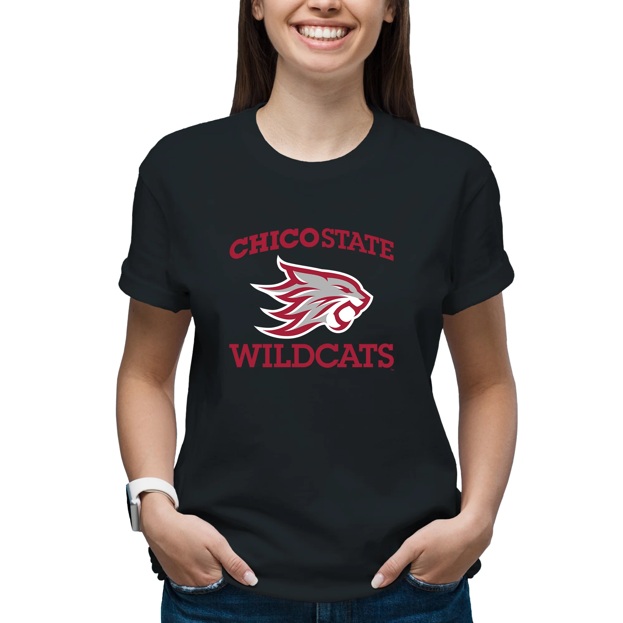 Chico State Wildcats Arch Logo T-Shirt - Image 4