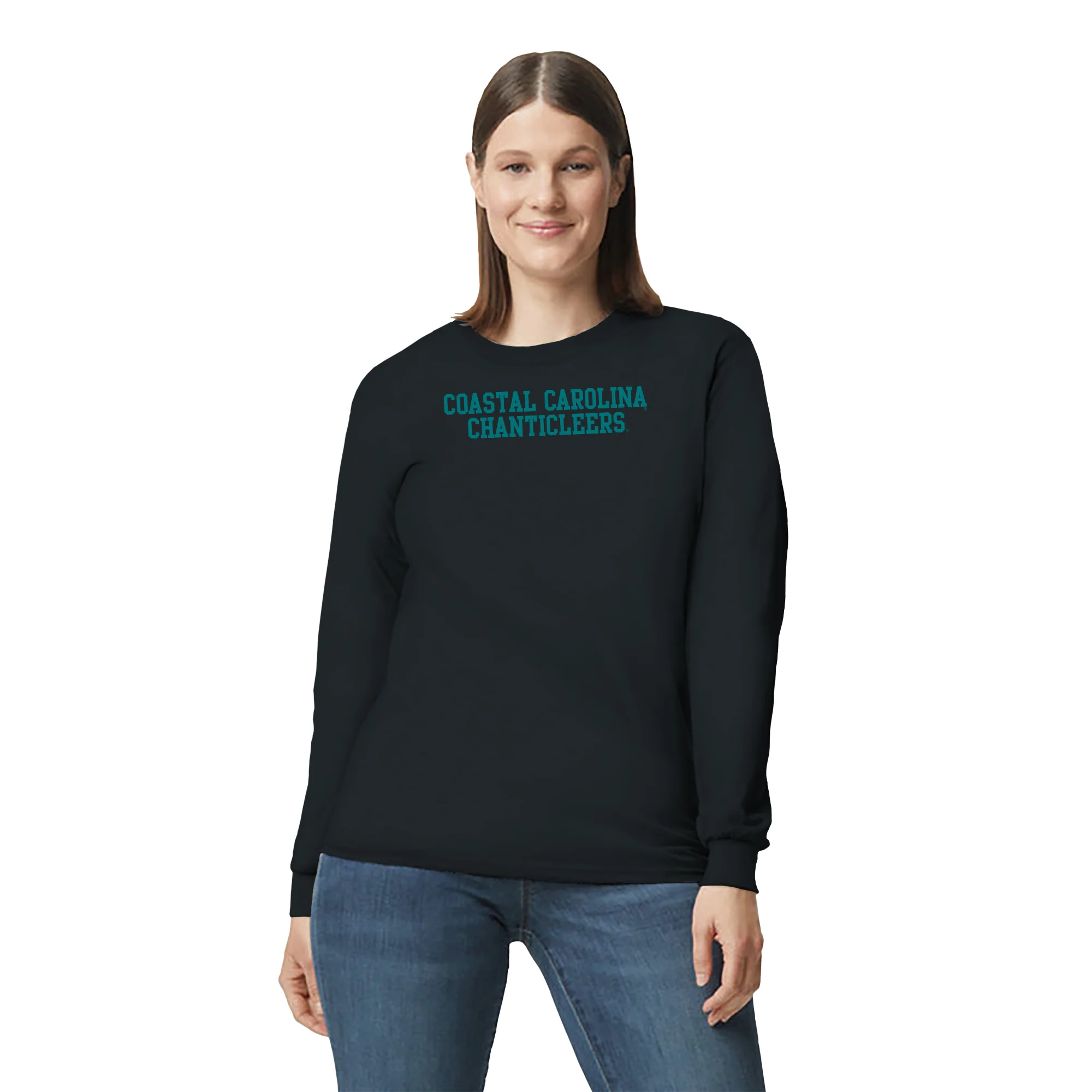 Coastal Carolina Chanticleers Basic Block Long Sleeve T-Shirt - Black - Image 4