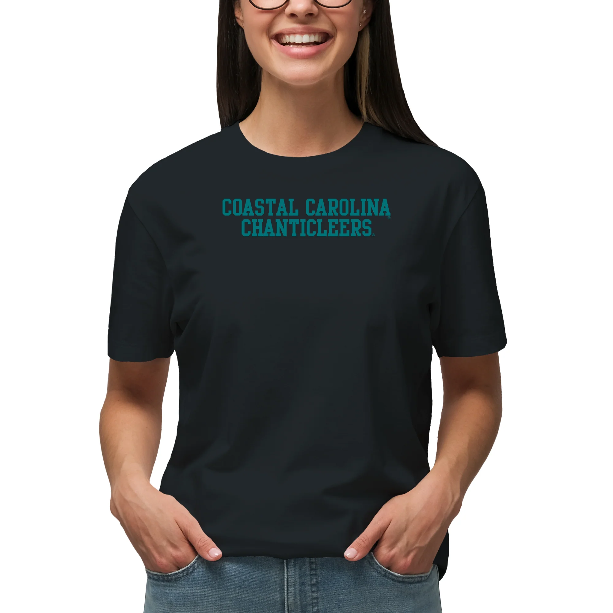 Coastal Carolina Chanticleers Basic Block T-Shirt - Black - Image 4