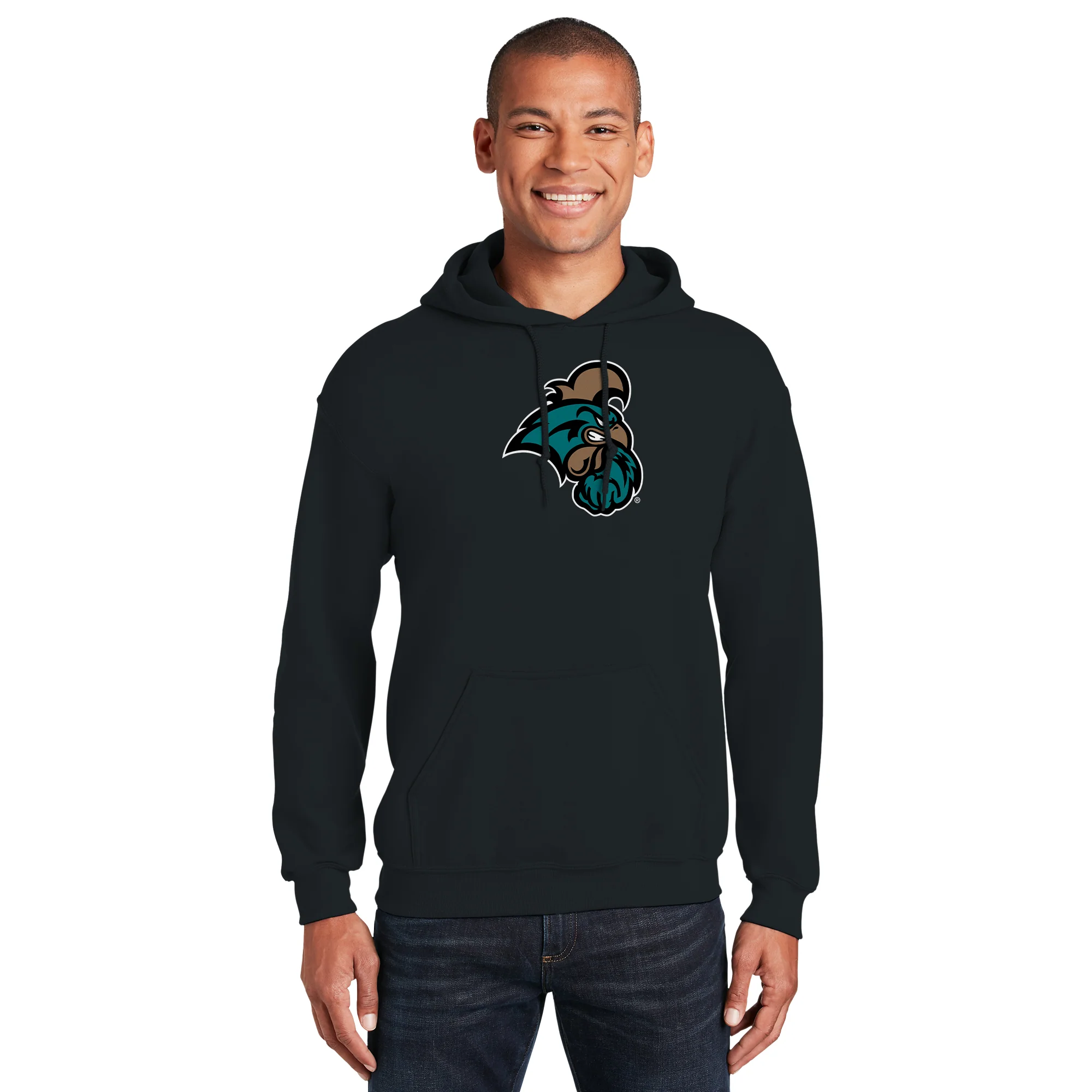 Coastal Carolina Chanticleers Primary Logo Hoodie - Black - Image 3