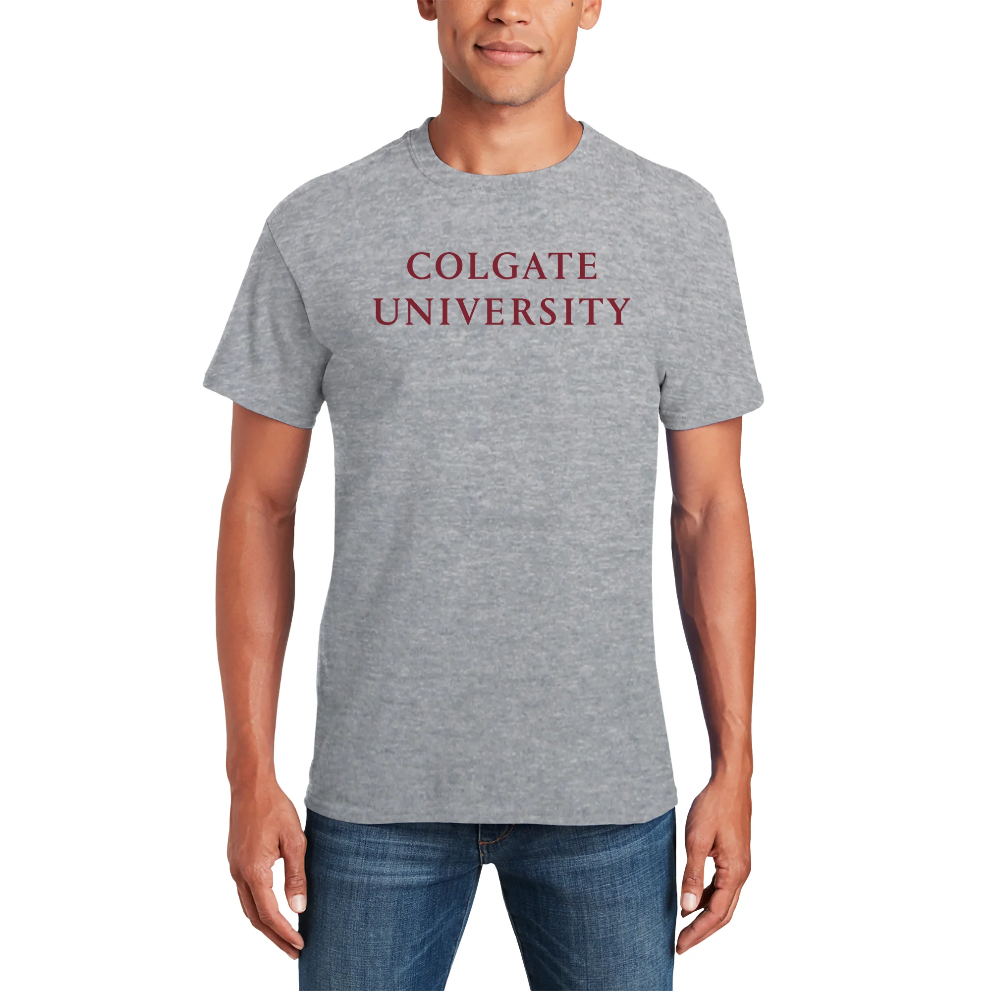 Colgate Institutional Logo T-Shirt - Sport Grey - Image 3