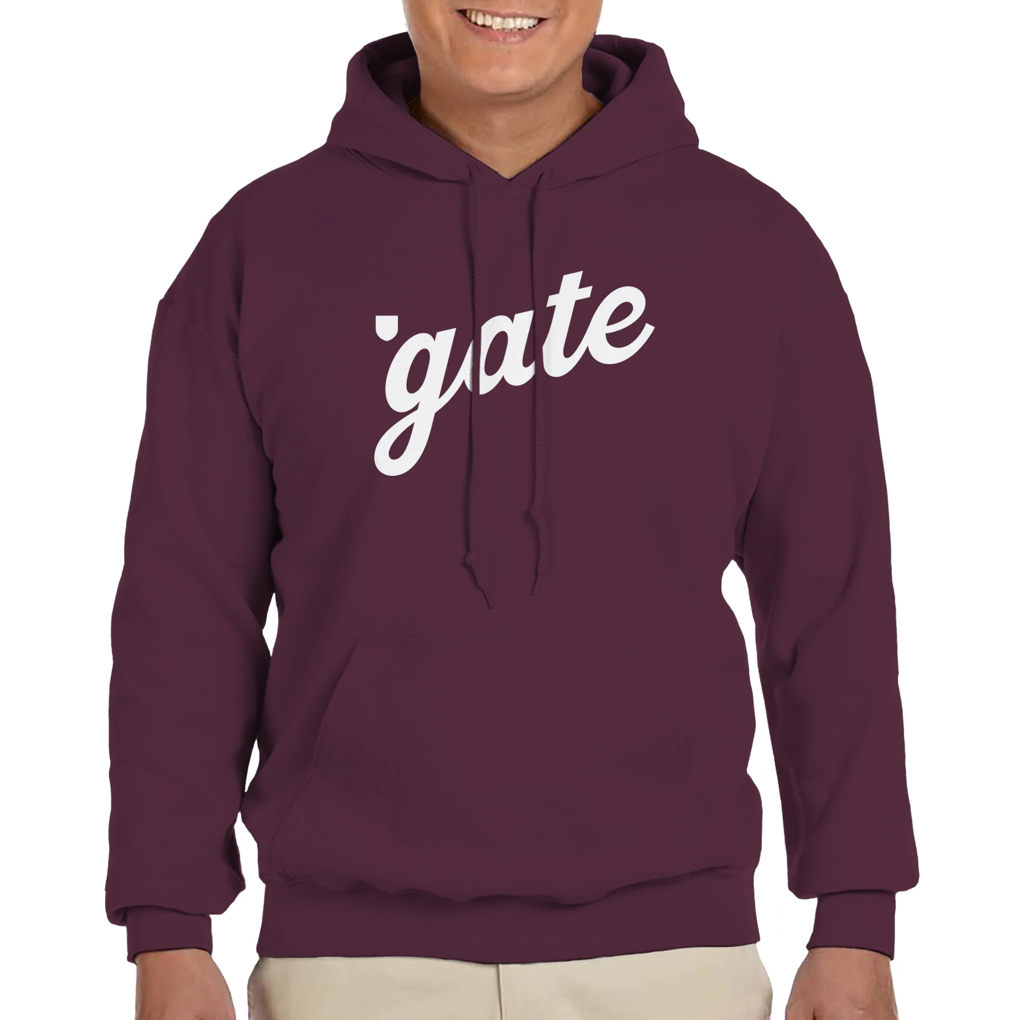 Colgate Script Wordmark Hoodie - Maroon - Image 3