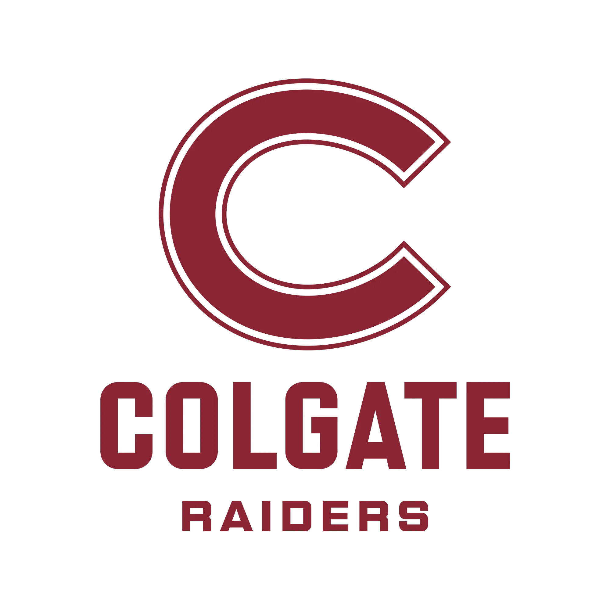 Colgate University Raiders Primary Logo Womens Short Sleeve T Shirt - White - Image 2