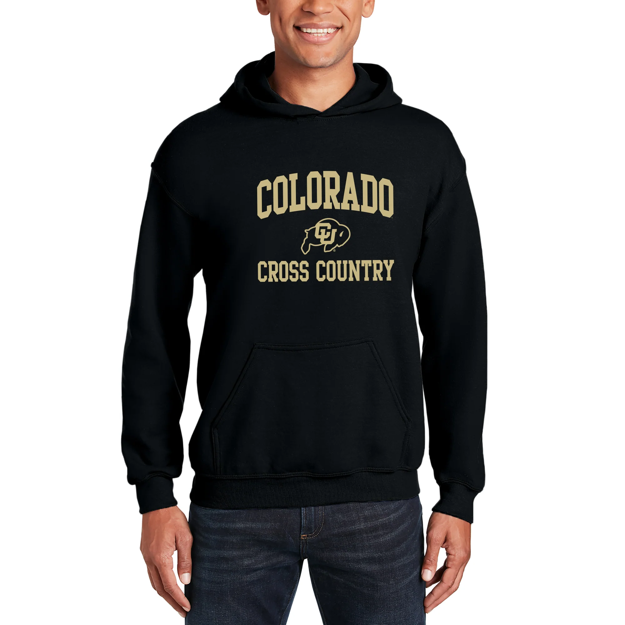 Colorado Arch Logo Cross Country Hoodie - Black - Image 3