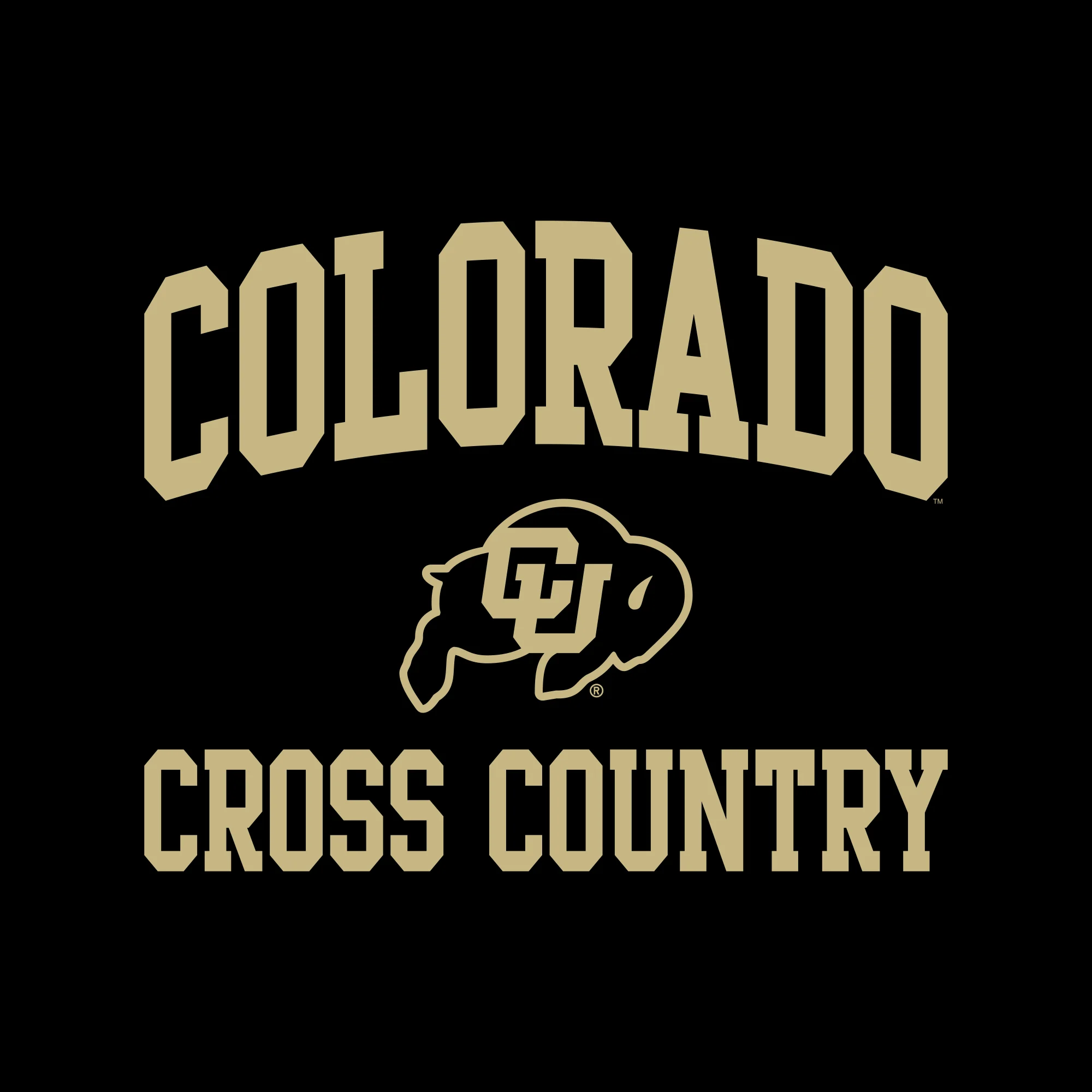 Colorado Arch Logo Cross Country T-Shirt - Black - Image 2