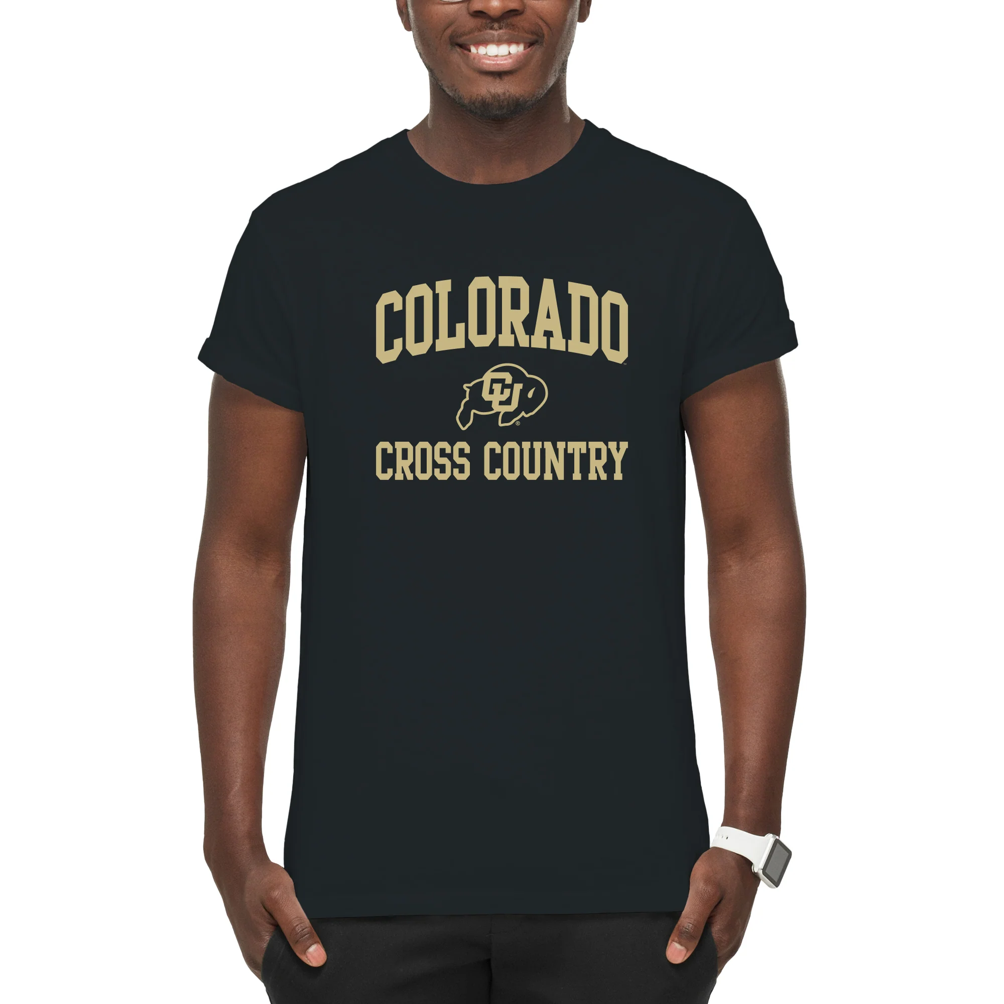 Colorado Arch Logo Cross Country T-Shirt - Black - Image 3