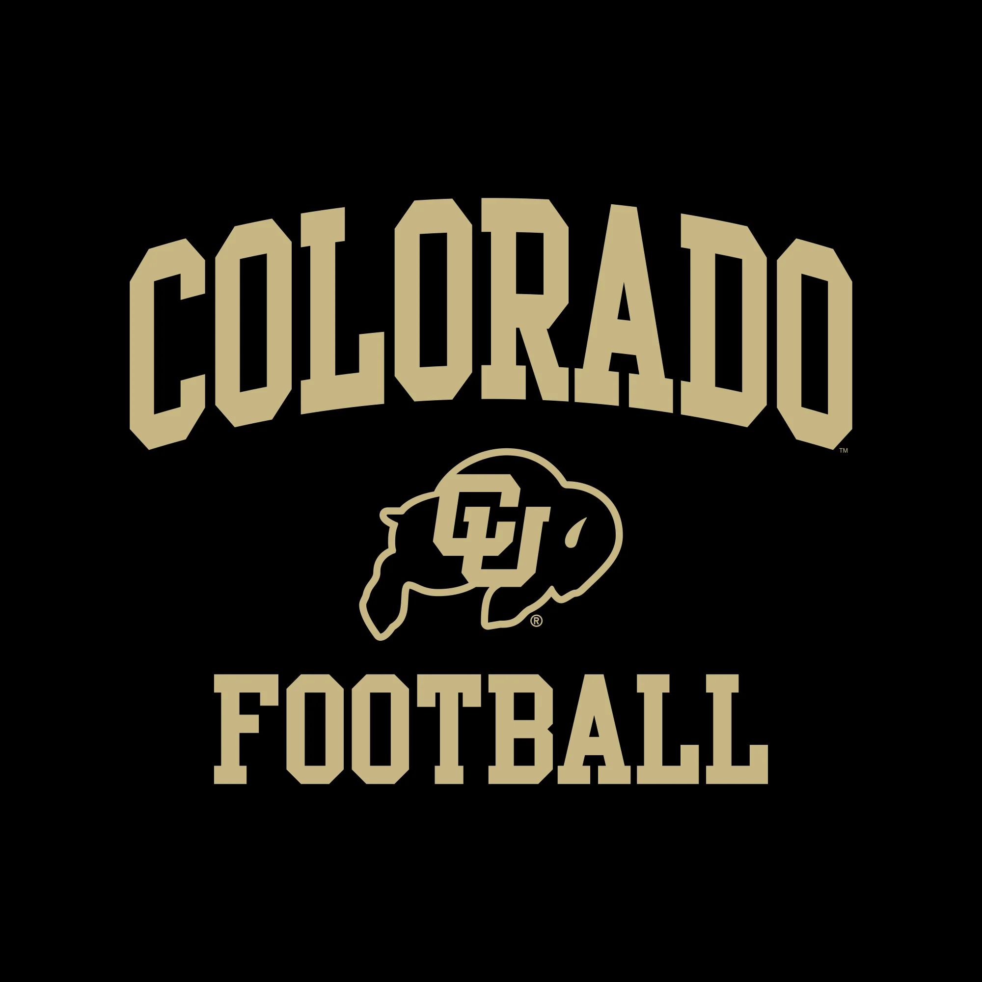 Colorado Arch Logo Football Long Sleeve - Black - Image 2