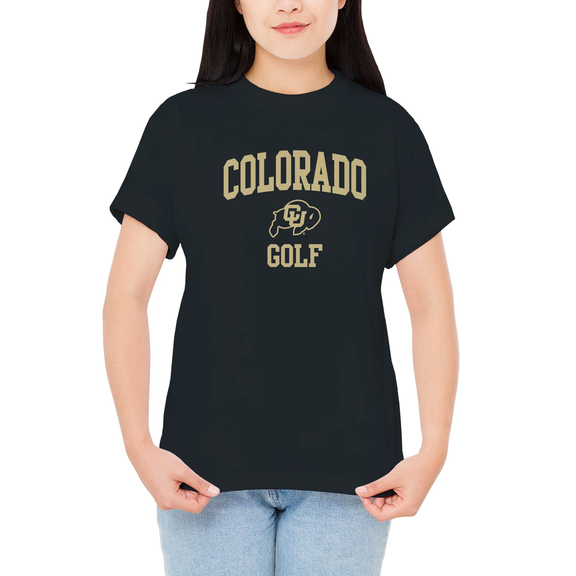 Colorado Arch Logo Golf T-Shirt - Black - Image 4