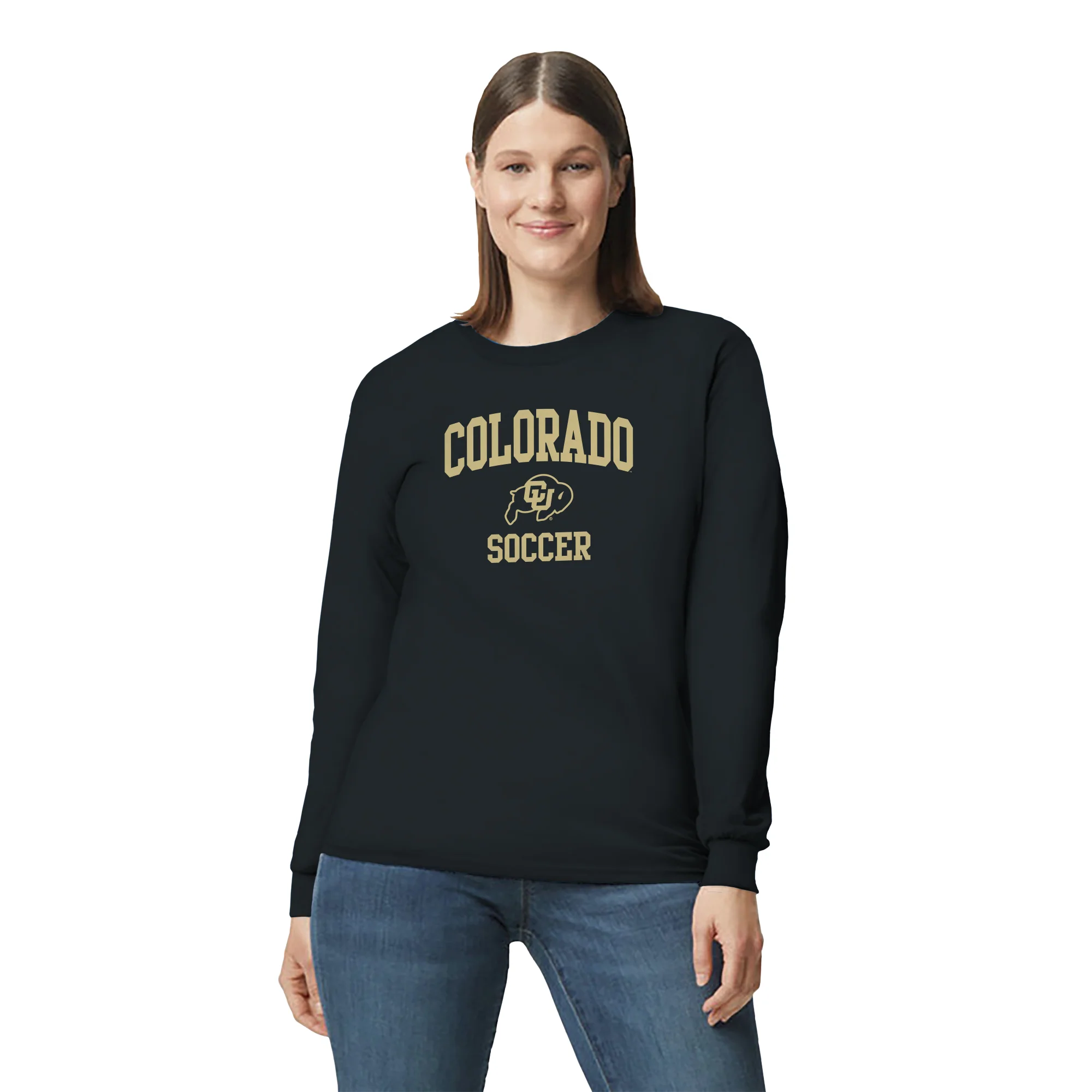 Colorado Arch Logo Soccer Long Sleeve - Black - Image 4
