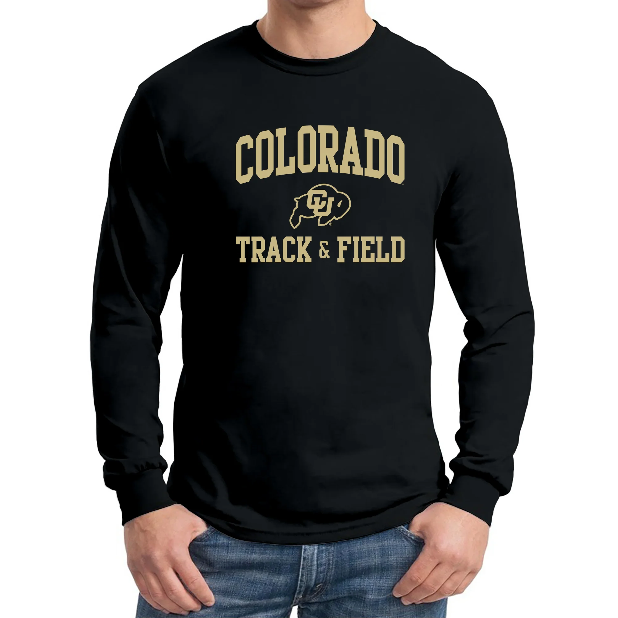 Colorado Arch Logo Track & Field Long Sleeve - Black - Image 3