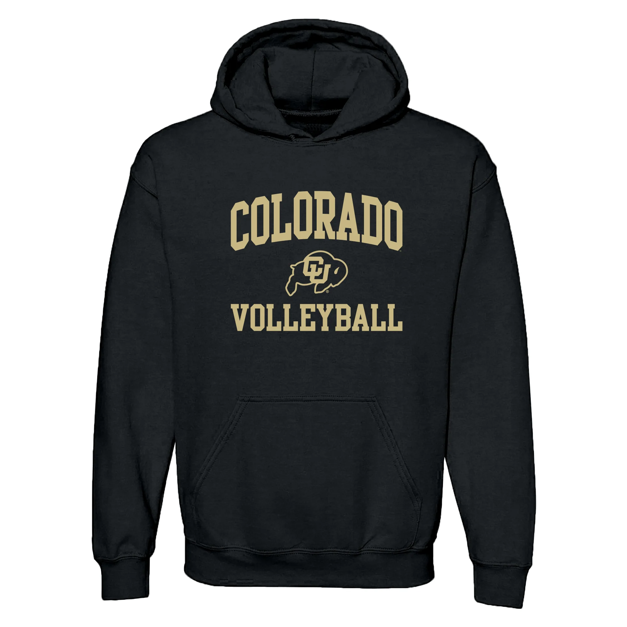 Colorado Arch Logo Volleyball Hoodie - Black